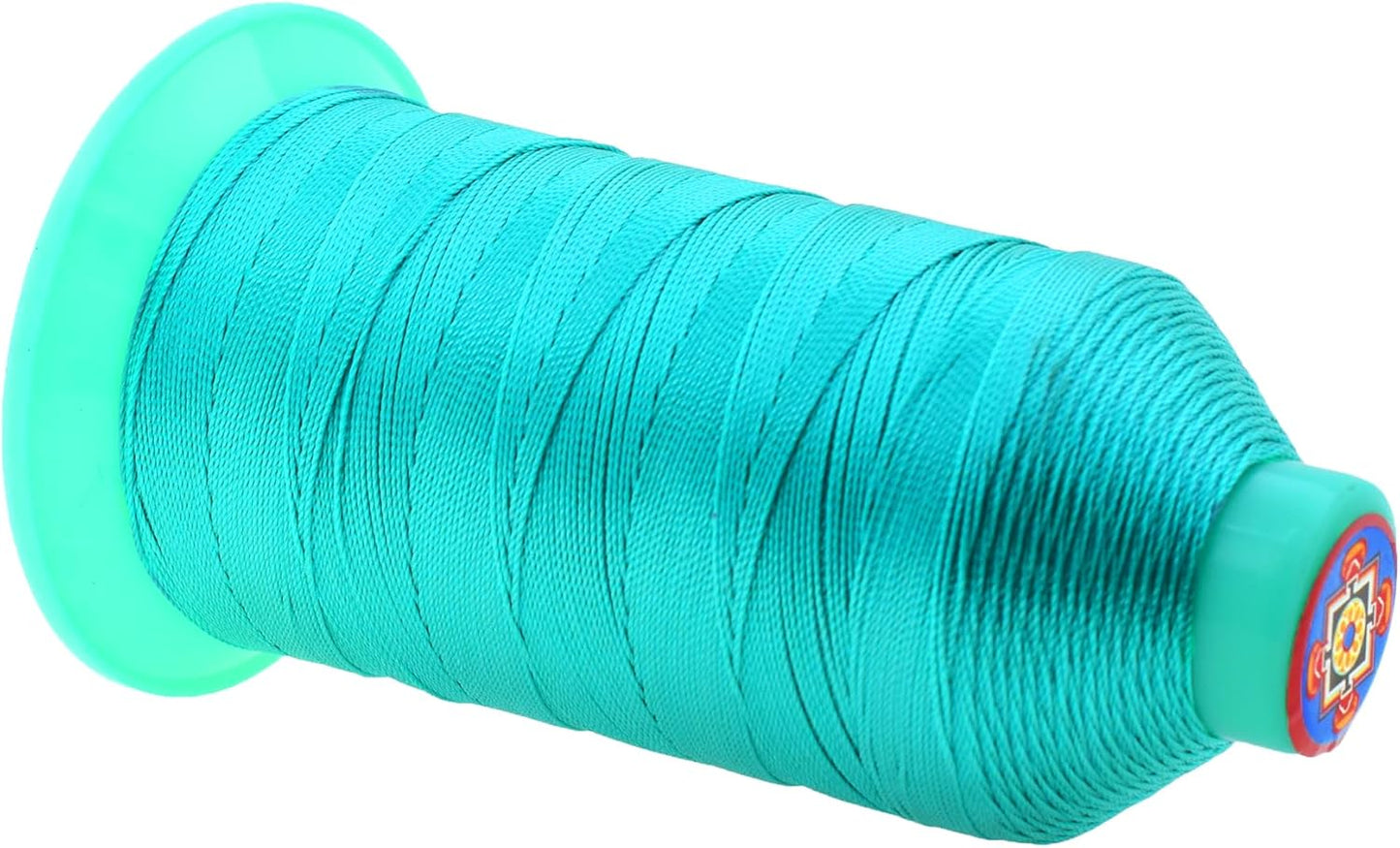 Mandala Crafts Bonded Nylon Thread Turquoise Heavy Duty Sewing Threads - 800 YDs Size 207 630D T210 Tex 210 Thread for Leather Jeans Weaving Outdoor Marine Upholstery Threads