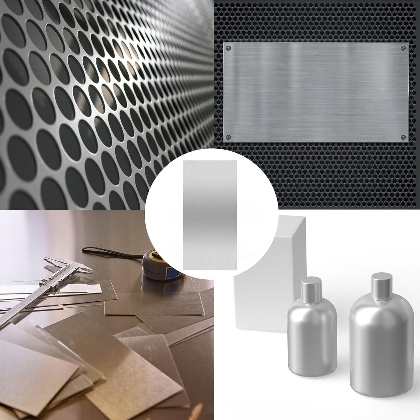 2Pack 6061 T651 Aluminum Sheet Metal 6 x 12 x 1/8 (0.125) Inch Flat Plain Aluminum Plate Covered with Protective Film, Heat Treatable Rectangle 3MM Aluminum Metal Plate for Crafting, lndustry