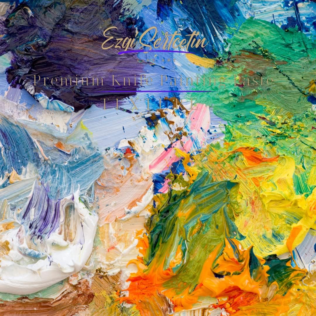 Premium Palette Knife Painting Paste|Modeling Paste|Texture Paste|Authentic Bright Colors|Ready to Use|Easy to Apply| 6oz (Brownie)