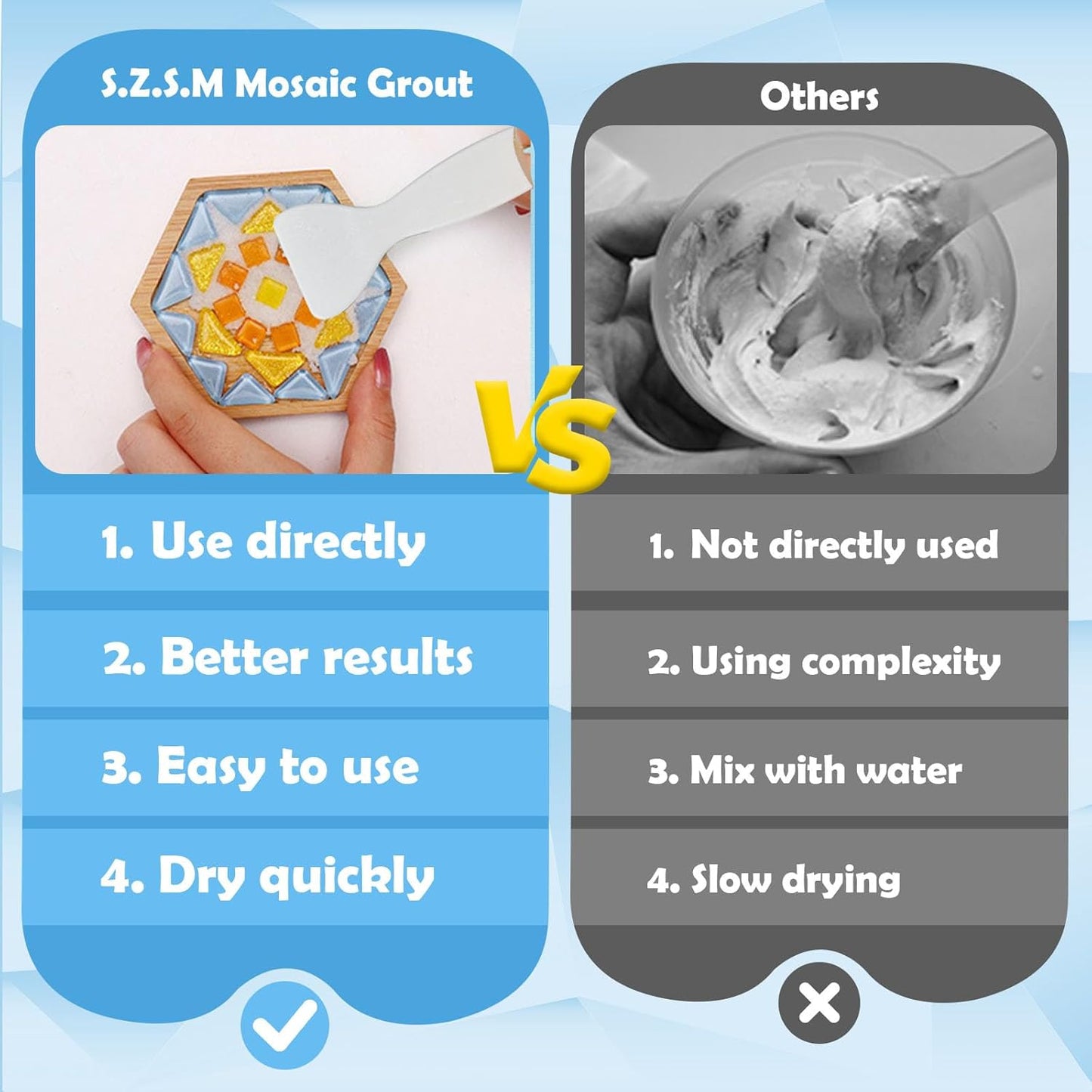 Mosaic Grout for Crafts, Sparkling Colorful Crystal Sealant is Specially Designed for Use in Mosaic Kits for Adult to Decorate Tessellated Coasters, Table Tops, Walls and Vases, Green, 5 oz