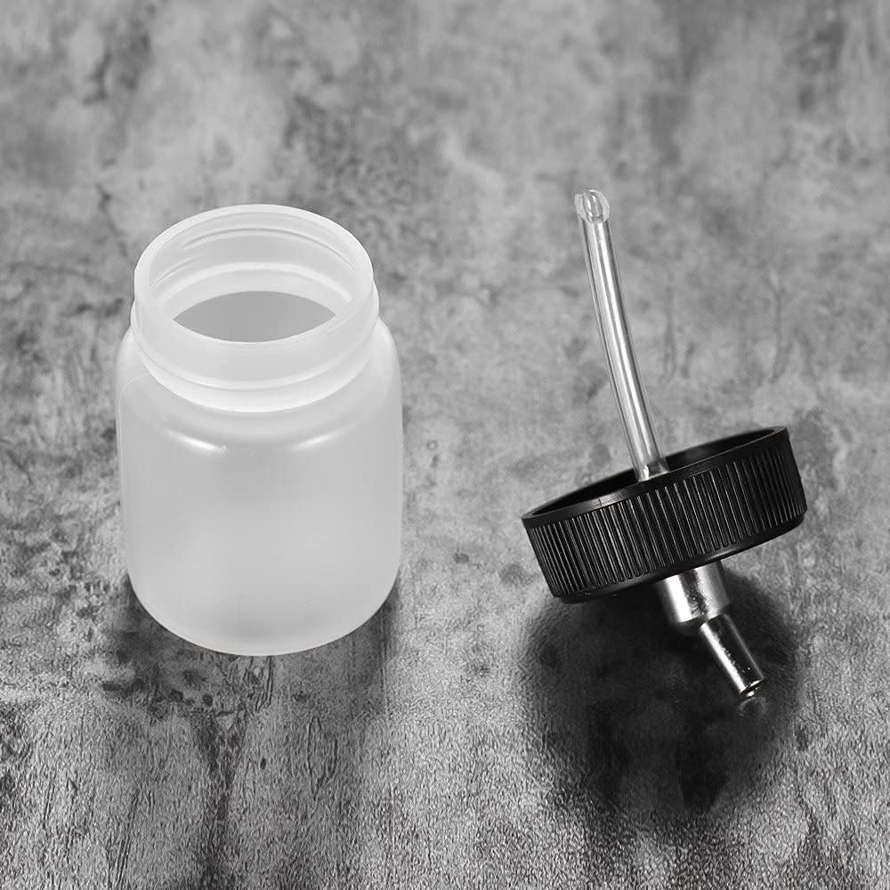 10 x 22CC Dual Action Airbrush Plastic Bottle Standard Suction Lid for Siphon Feed Airbrushes