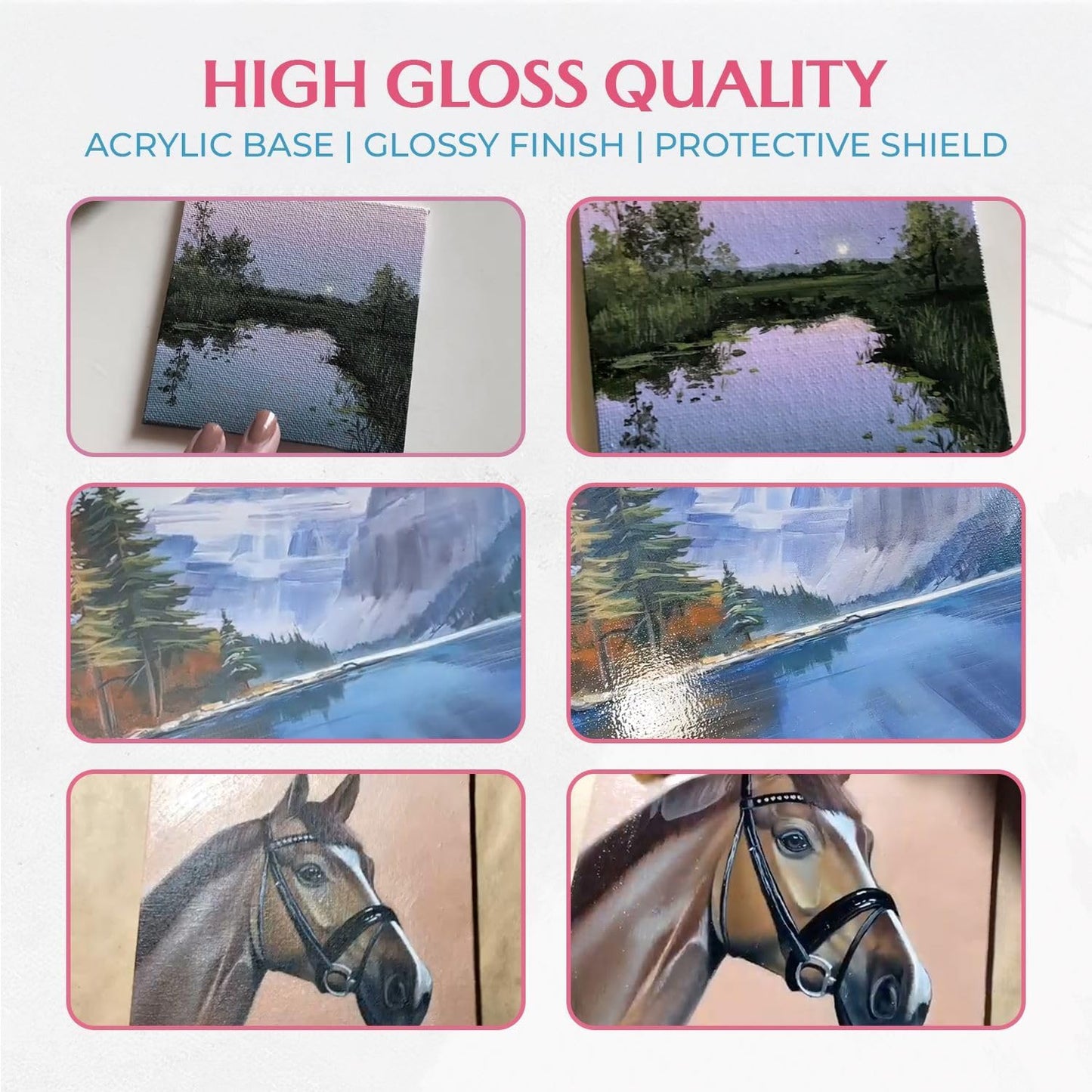 GRANOTONE Acrylic Artist's Varnish | Non-Yellowing | Non-Toxic | Anti-Crazing | High Gloss Finish | Suitable for Pro Artists, Hobby Painters & Kids | Made in India | 1000 ML (33.81 fl oz)