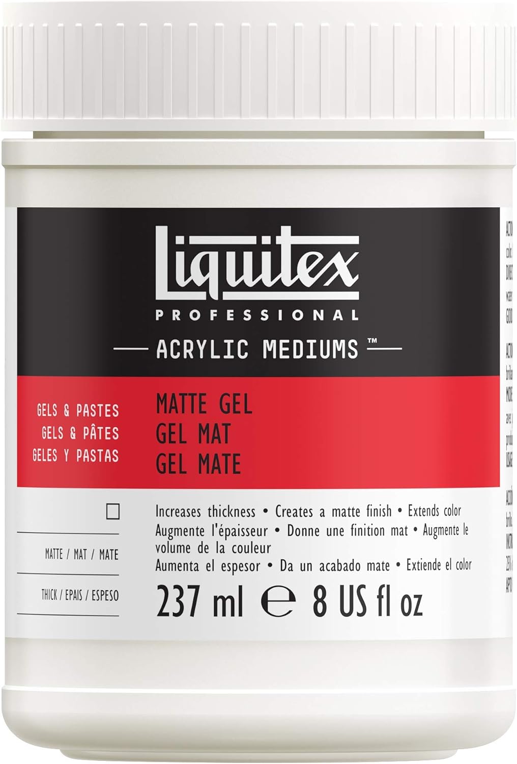 Liquitex Professional Matte Gel Medium, 237ml (8-oz)