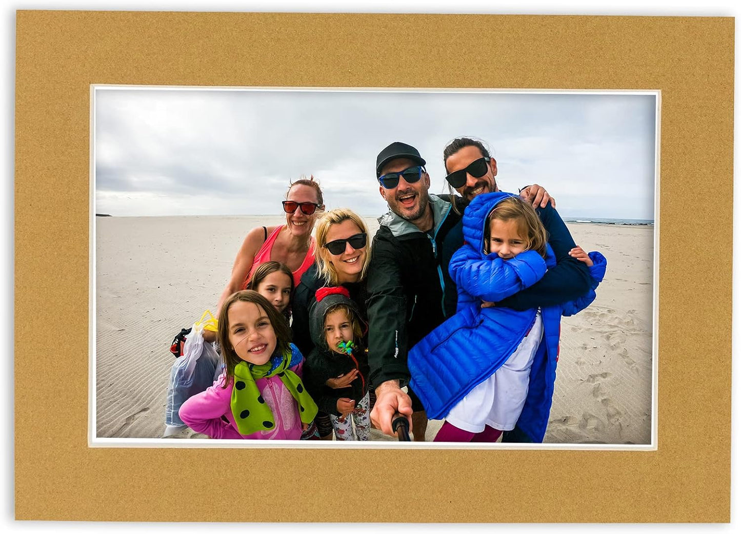 11x14 Mat for 8.5x11 Photo - Precut Rattan Beige Picture Matboard for Frames Measuring 11 x 14 Inches - Bevel Cut Matte to Display Art Measuring 8.5 x 11 Inches - Acid Free ONE MAT