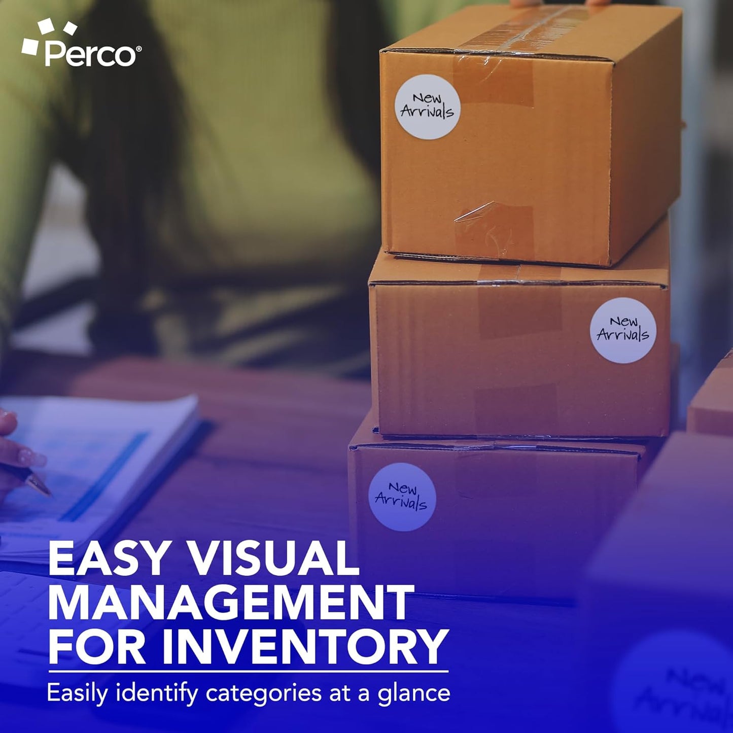 Perco Metallic Silver 3" Round Circle Dot Sticker Labels for Wedding Invitations - Multi-Roll Pack (3 Rolls, 500 Labels Each) - Permanent Adhesive, Vibrant Colors, Perforated for Easy Use, Made in USA