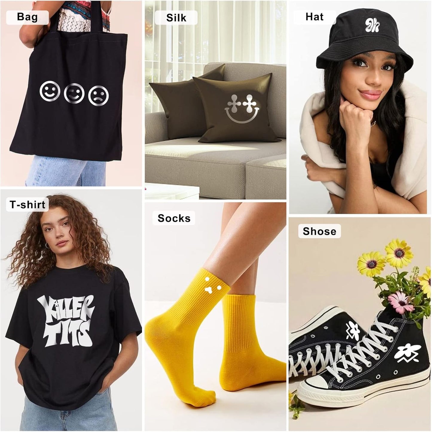 HTVRONT Heat Transfer Vinyl Roll - 3 Rolls 12" x 8ft White Iron on Vinyl for Shirts, White HTV Vinyl Compatible with Cricut Cutting Machine - Easy to Cut & Weed for Craft Heat Vinyl Design