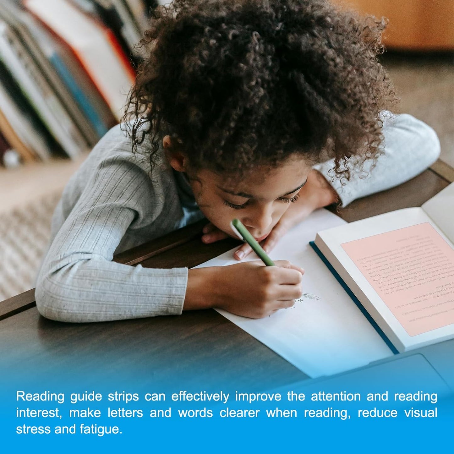 PATIKIL A4 Size Guided Reading Sheet, 5pcs Correction Lighting Gel Filter Colored Overlay Transparent Color Film for Classroom Photo Studio, Light Orange