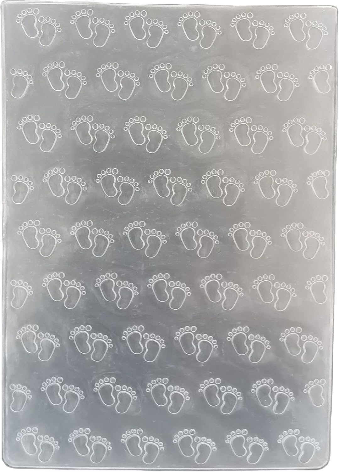 NZJ Happy Birhtday Baby Footprint Trolley Plastic Embossing Folders for Card Making Scrapbooking and Other Paper Crafts (2)