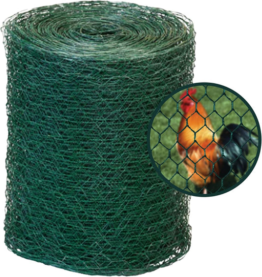 SLS SUPPLY FLORA - Green Florist Netting, Customizable Floral Wire, Steel Wire Mesh Roll, Versatile and Durable Garden Netting, Essential Floral Arrangement Supplies, 12 inches x 150 feet