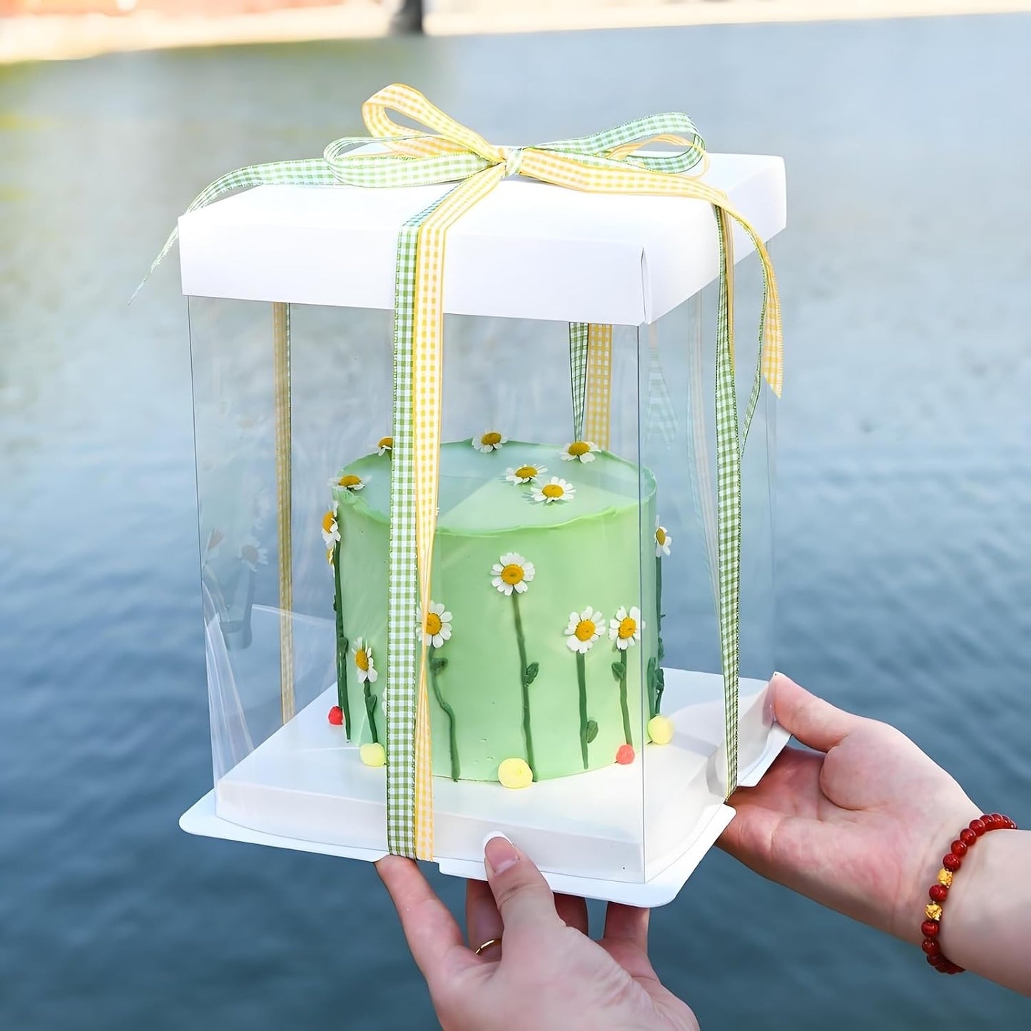 Classic Gingham Checkered Ribbon, Assorted Colors Premium Polyster Plaid Checkered Craft Ribbon for Gift Wrapping, DIY Projects, Hair Bows,Scrapbooking & Party Decor (Light Blue, 3/8x50Yd)