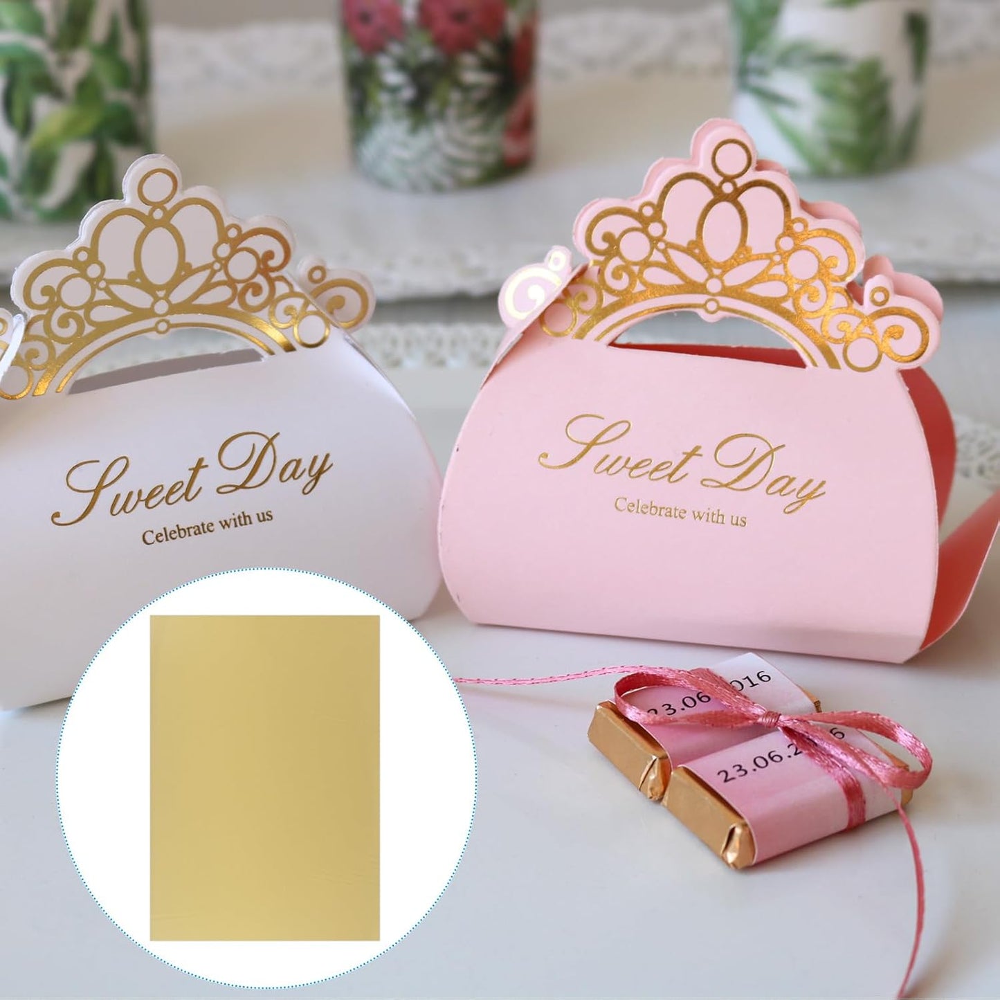 PATIKIL 11.7x8.3" Hot Stamping Foil Paper Sheet, 20 Sheets A4 Heat Transfer Hot Stamping Paper Foil for Leather DIY Logo Decor Craft Gift Package Scrapbook Card, Matt Gold