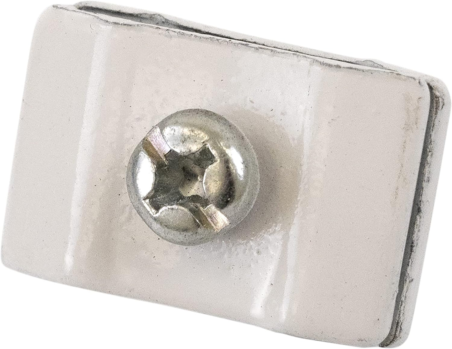 Gridwall Joining Clip Connectors for Grid Panels, Powder-Coated or Chrome Plated Steel (Quantity 20) (20, White)