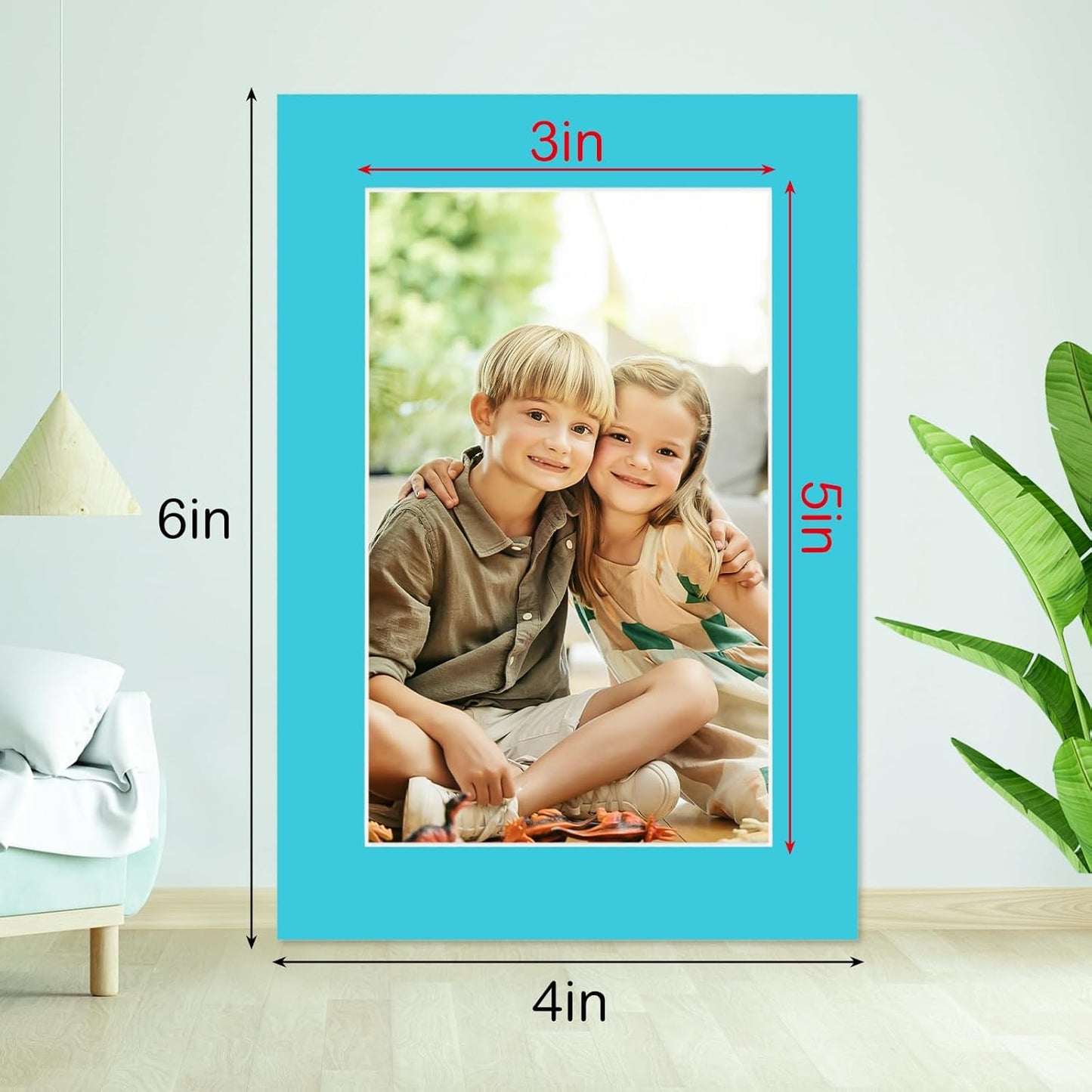 15 Pack 4x6 Picture Mats, Mixed Colors Frame Mattes for 3x5 Pictures Photo Frame Mat Core Bevel Cut Mat Board Show Kit for Photos, Prints, Artworks