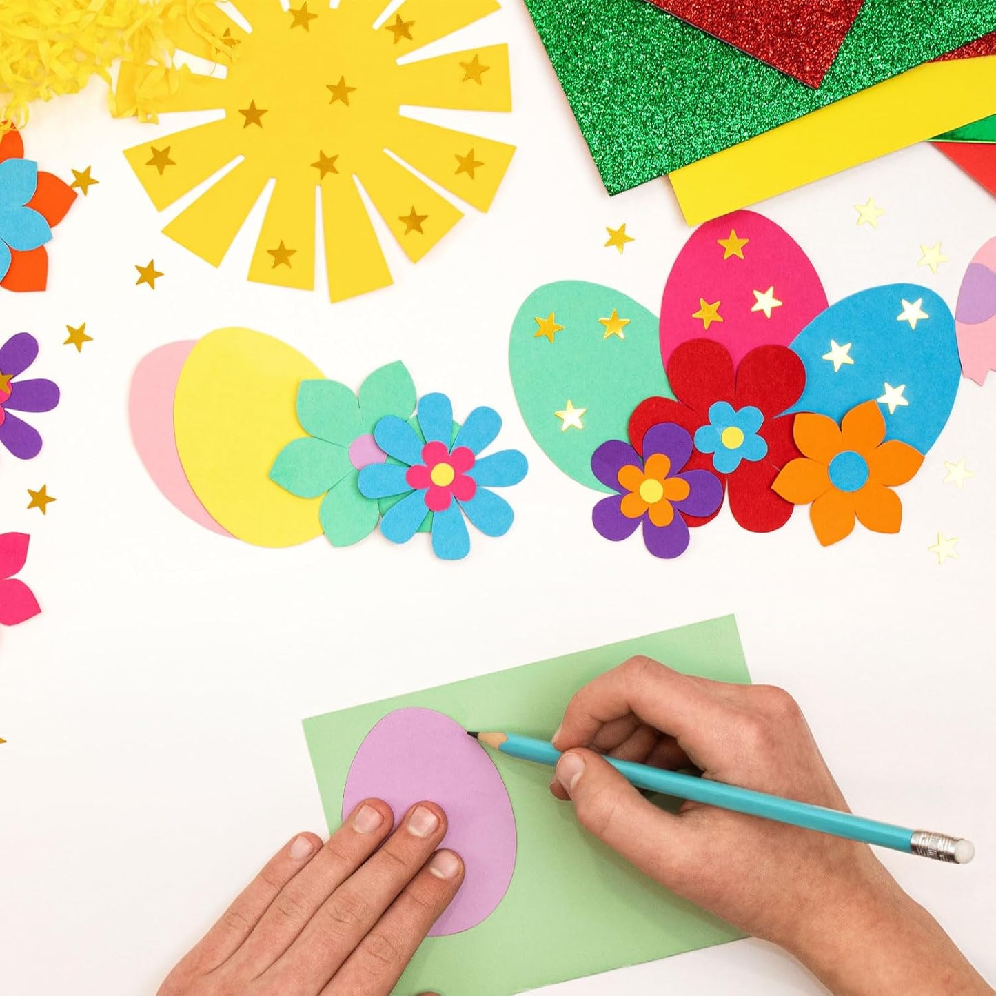 uxcell 10 Pcs Orange EVA A4 Foam Sheets Crafts, 12 x 8 Inch Foam Paper for DIY Crafts Project Classroom Scrapbook Art Cards Home Office Decoration (2mm Thick)