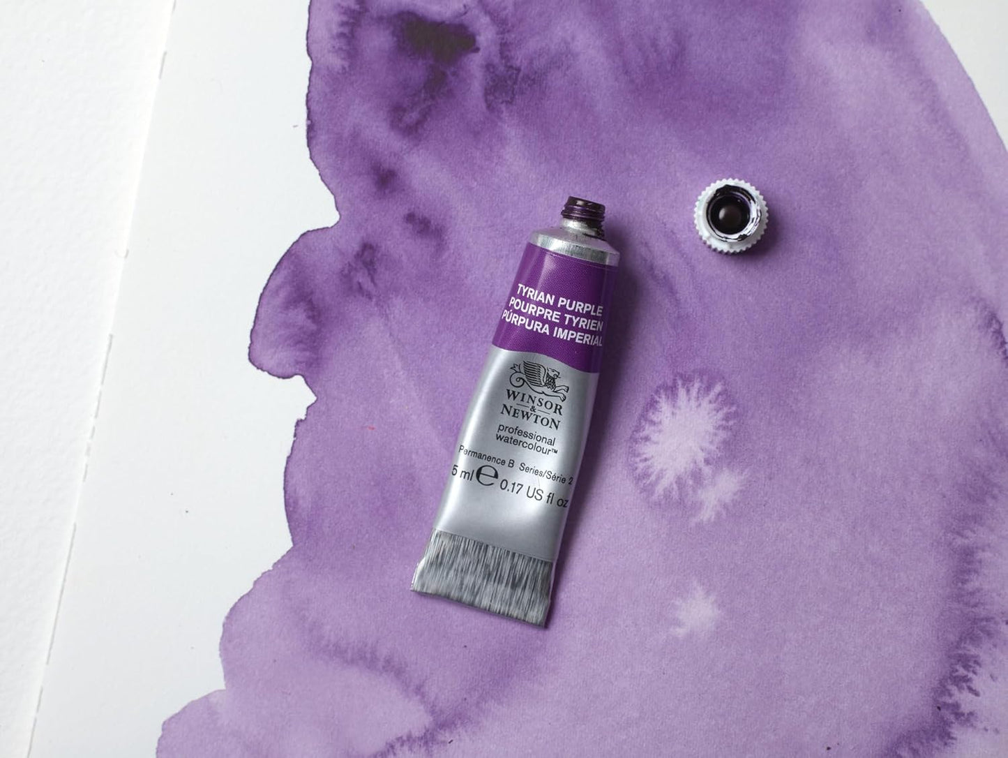Winsor & Newton Professional Watercolour, Revival Collection, 5ml (0.17-oz) Tube, Tyrian Purple