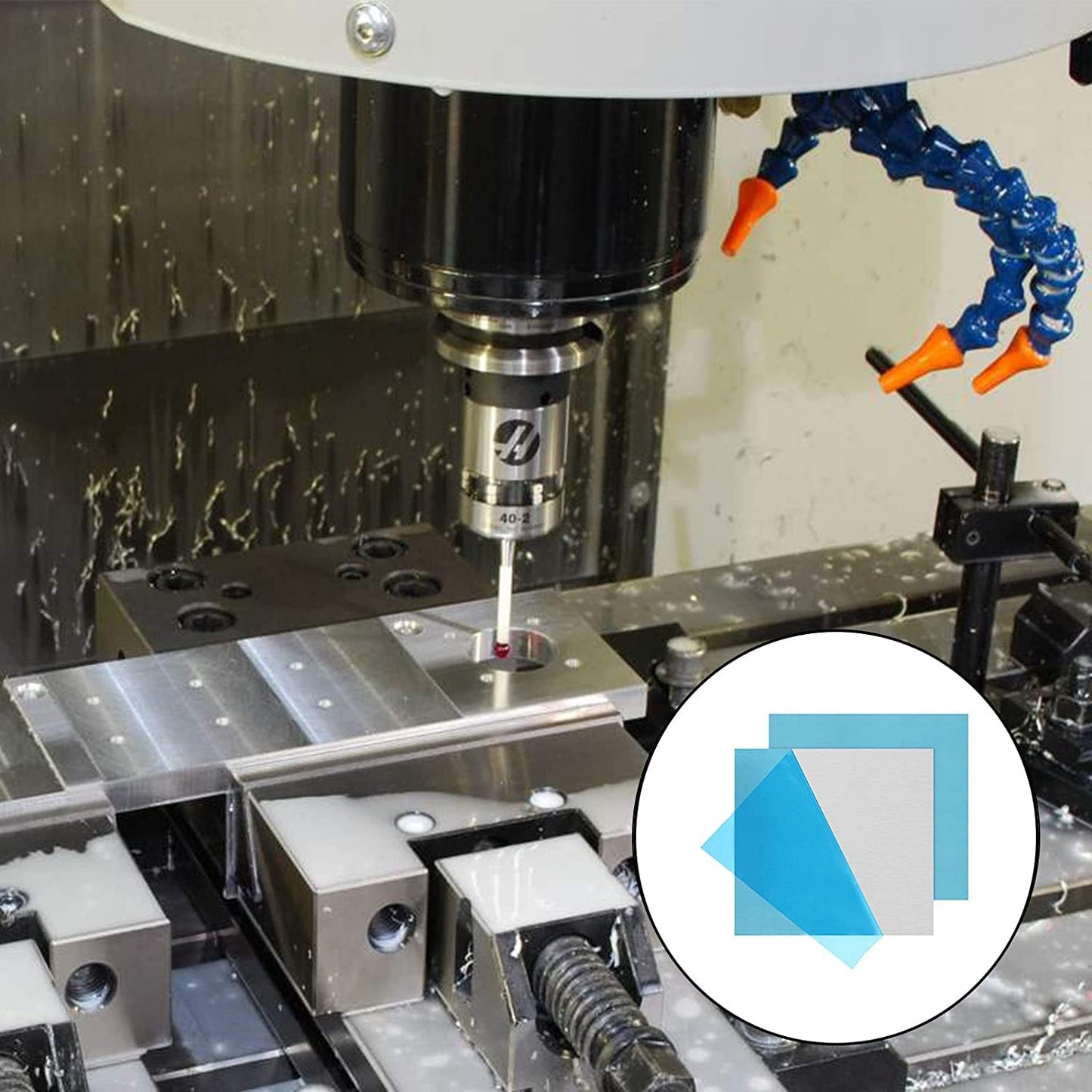 2Pack 6061 T651 Aluminum Sheet Metal 8 x 8 x 1/16 Inch Flat Plain Aluminum Plate Covered with Protective Film, 1.5mm Heat Treatable Rectangle Aluminum Metal Plate for Crafting, Industrial