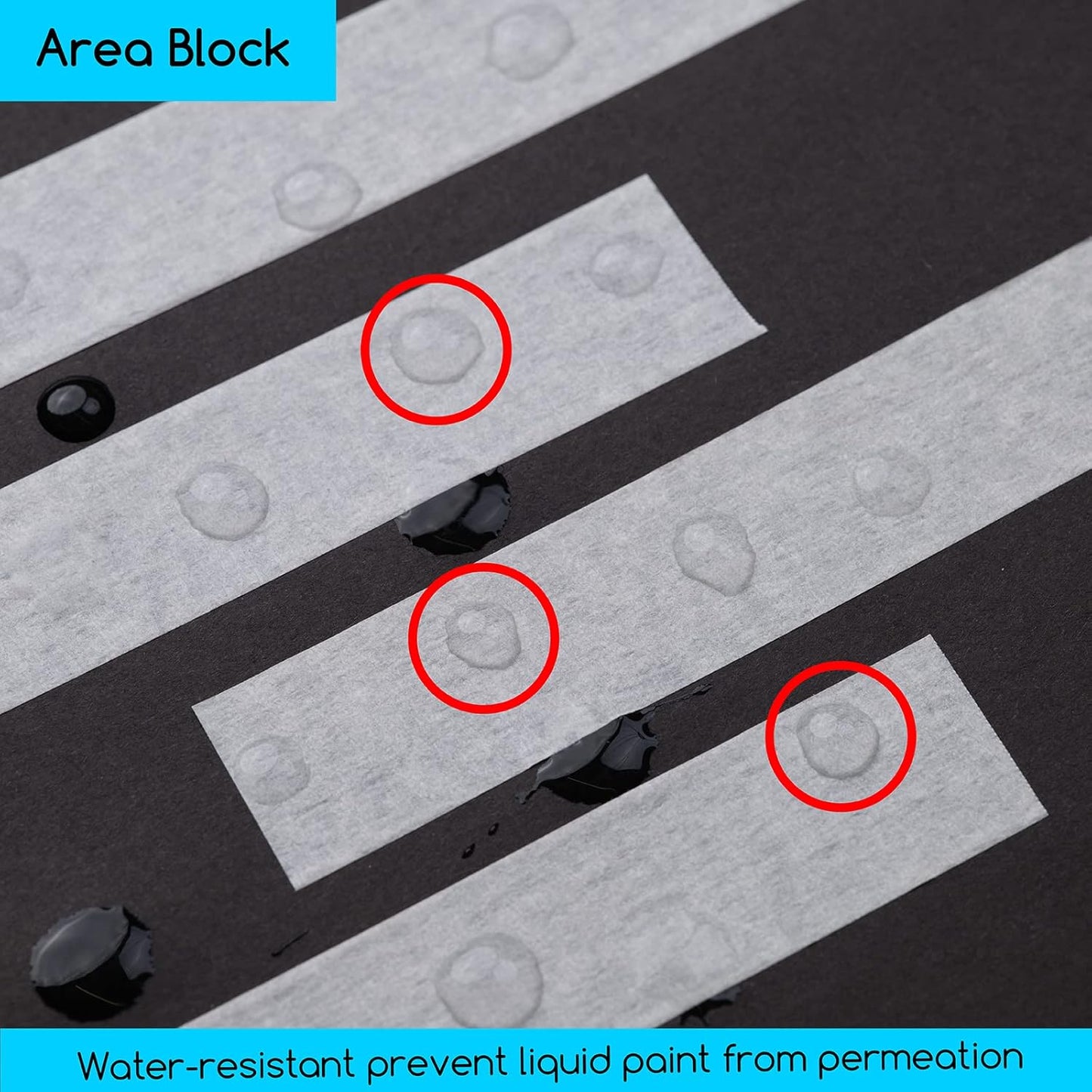 MEEDEN 5 Packs White Artist Tape, 0.2" 0.5" 0.75" 1.0" 1.4" x 60 Yard, Multi-Sized Masking Art Tape, Acid-Free Painters Tape for Painting Drafting Framing, General Purpose for Craft, Office, School