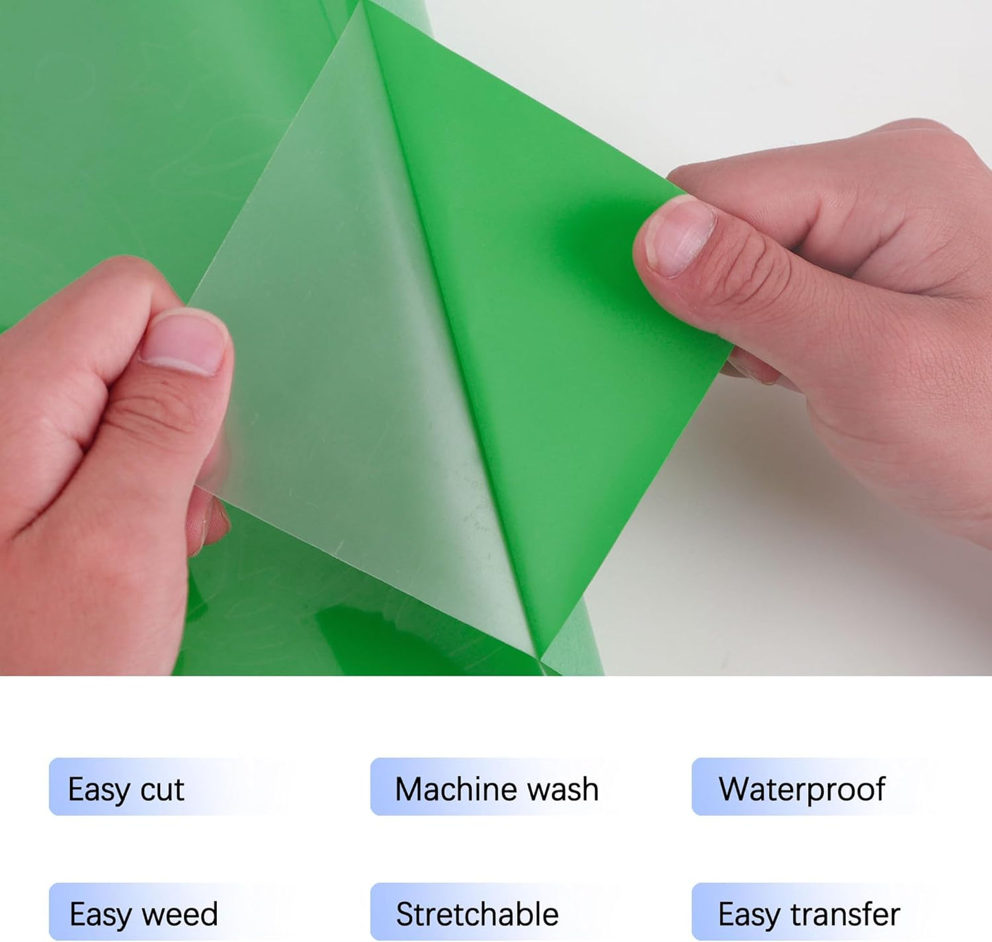 RENLITONG Matte Fruit Green Iron on Vinyl Roll -12Inch x 13ft HTV Heat Transfer Vinyl for T-Shirt HTV Rolls for All Cutter Machine - Easy to Cut & Weed for Heat Vinyl Design