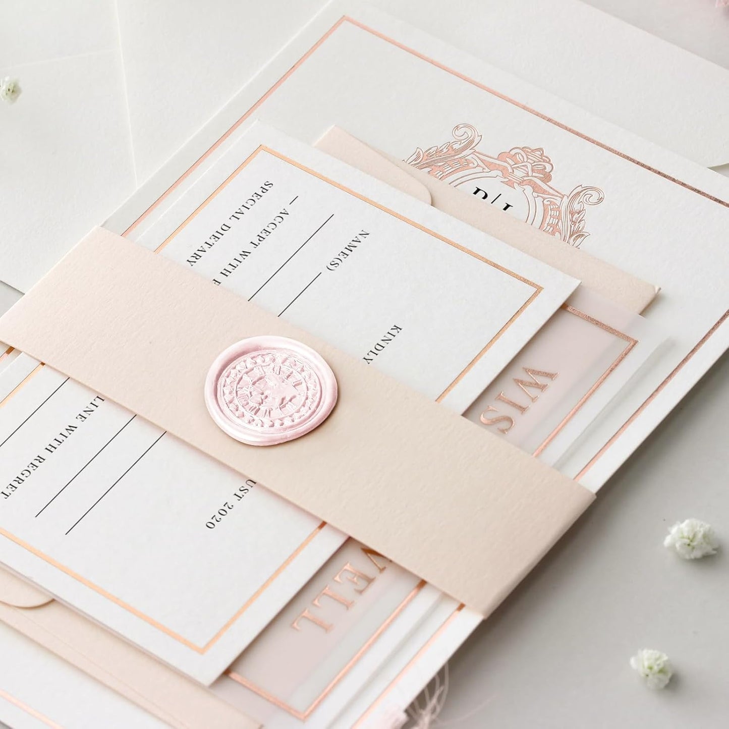 Glue Gun Sealing Wax Sticks for Wax Seal Stamp -Light Pink, Great for Wedding Invitations, Cards Envelopes, Snail Mails, Wine Packages, Christmas Gift Ideas, Pack of 10