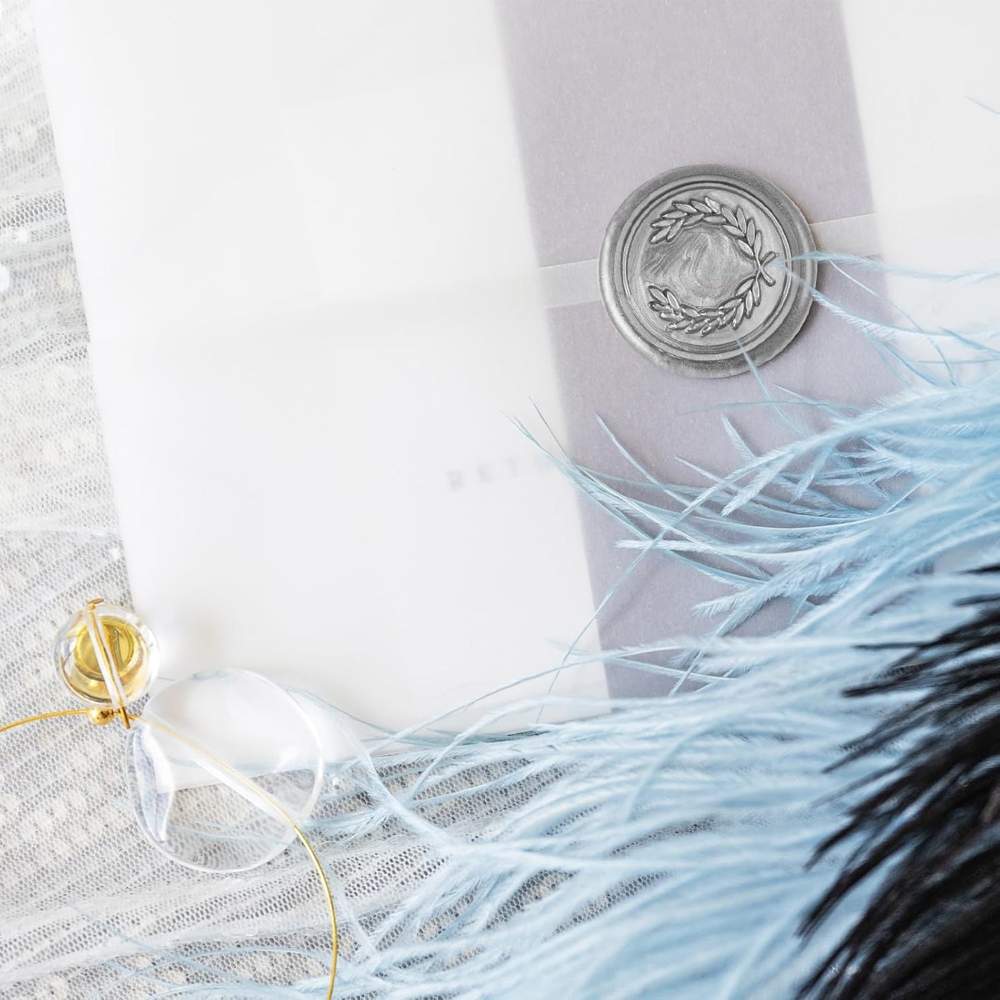 Glue Gun Sealing Wax Sticks for Wax Seal Stamp -Metallic Silver, Great for Wedding Invitations, Cards Envelopes, Snail Mails, Wine Packages, Christmas Gift Ideas, Pack of 10