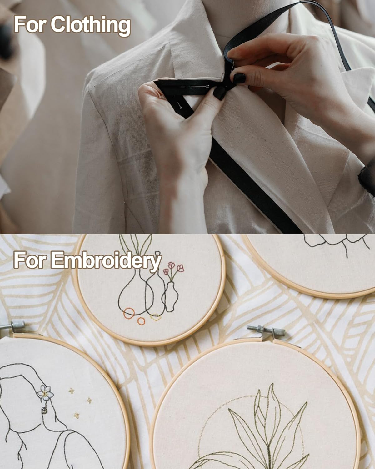 HOTGODEN Medium Weight 100% Cotton Muslin Fabric: 63 inch x 2 Yards Unbleached Muslin Linen Fabric Material for Sewing Material Apparel Cloth