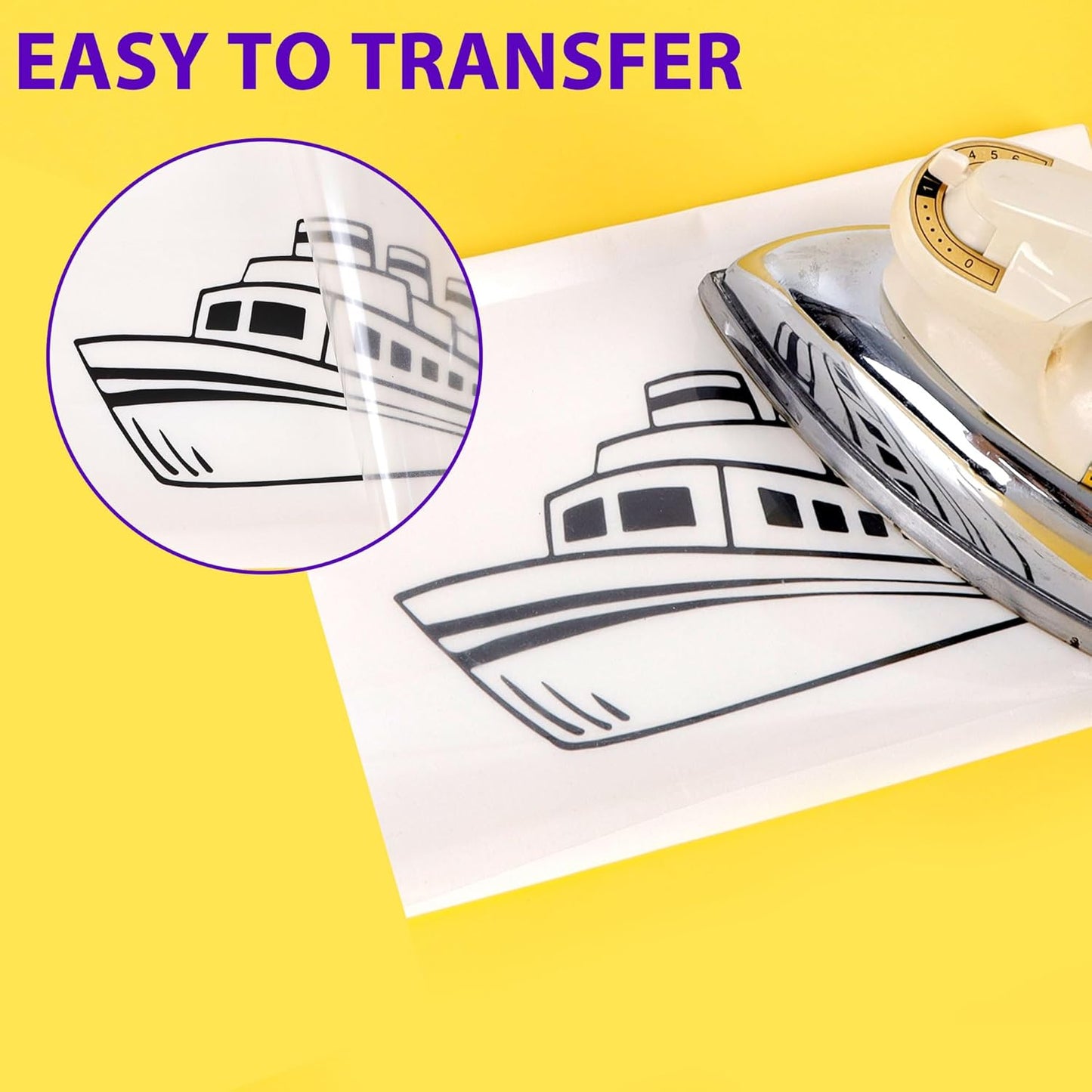 RENLITONG Black Iron on Vinyl 12Inch by 20ft Roll HTV Heat Transfer Vinyl for T-Shirt HTV Rolls for All Cutter Machine - Easy to Cut & Weed for Heat Transfer Design