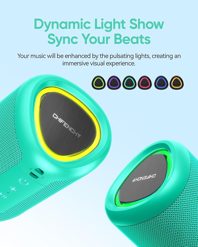 Portable Bluetooth Speaker Valentines Gifts For Him: Powerful Crystal Clear Sound/Romantic Light/IPX5 Waterproof/All Day Playtime/BT 5.3/TWS Paring,Small Wireless Speaker for Outdoor|Travel|Date Night