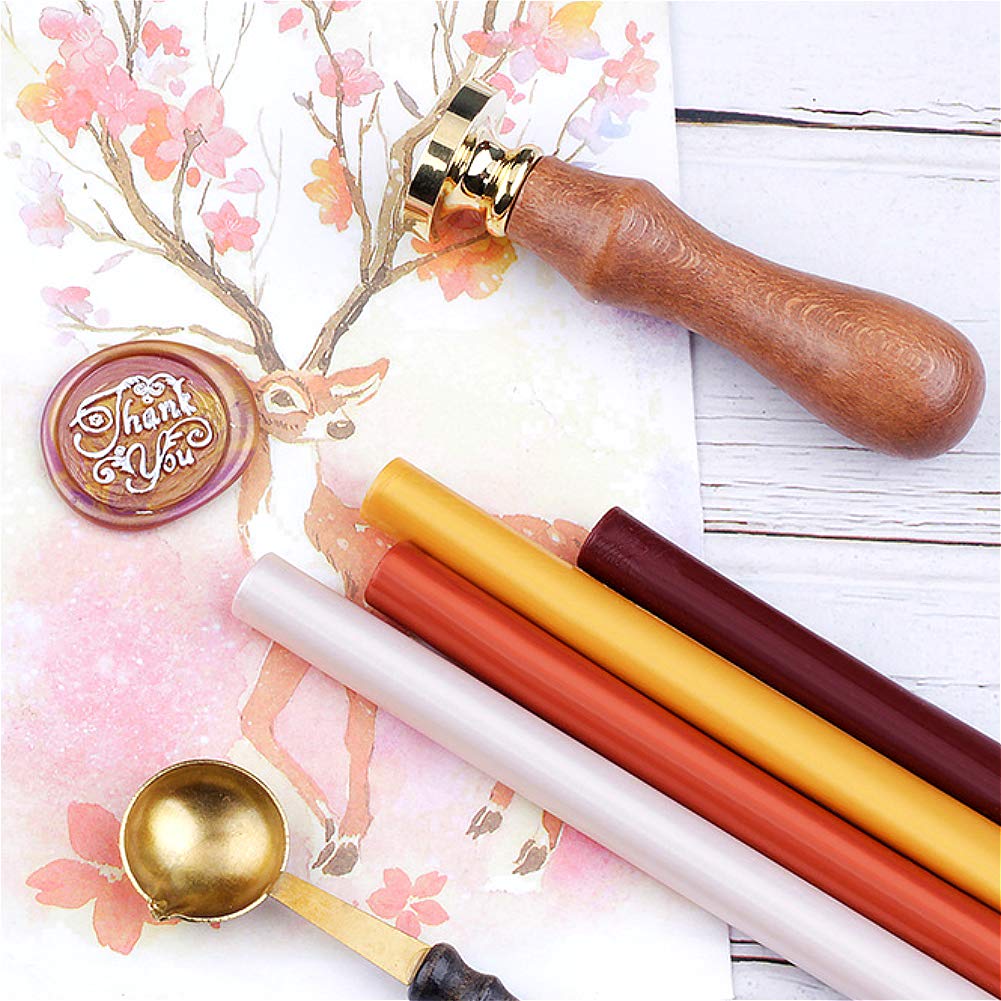 Pearl White Wax Sealing Sticks, ONWINPOR 10pcs Glue Gun Wax Seal Sticks for Waxseal Stamp, Easy Melting Waxsealsticks for 0.43'' Glue Gun (Pearl White)