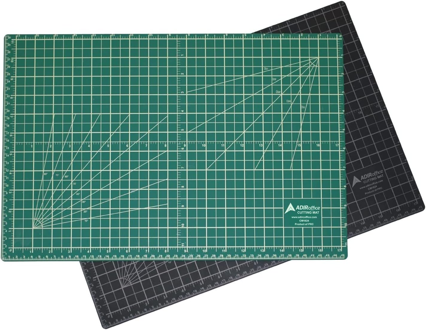 Self Healing Cutting Mat Reversible Green/Black Size: 12" x 18"