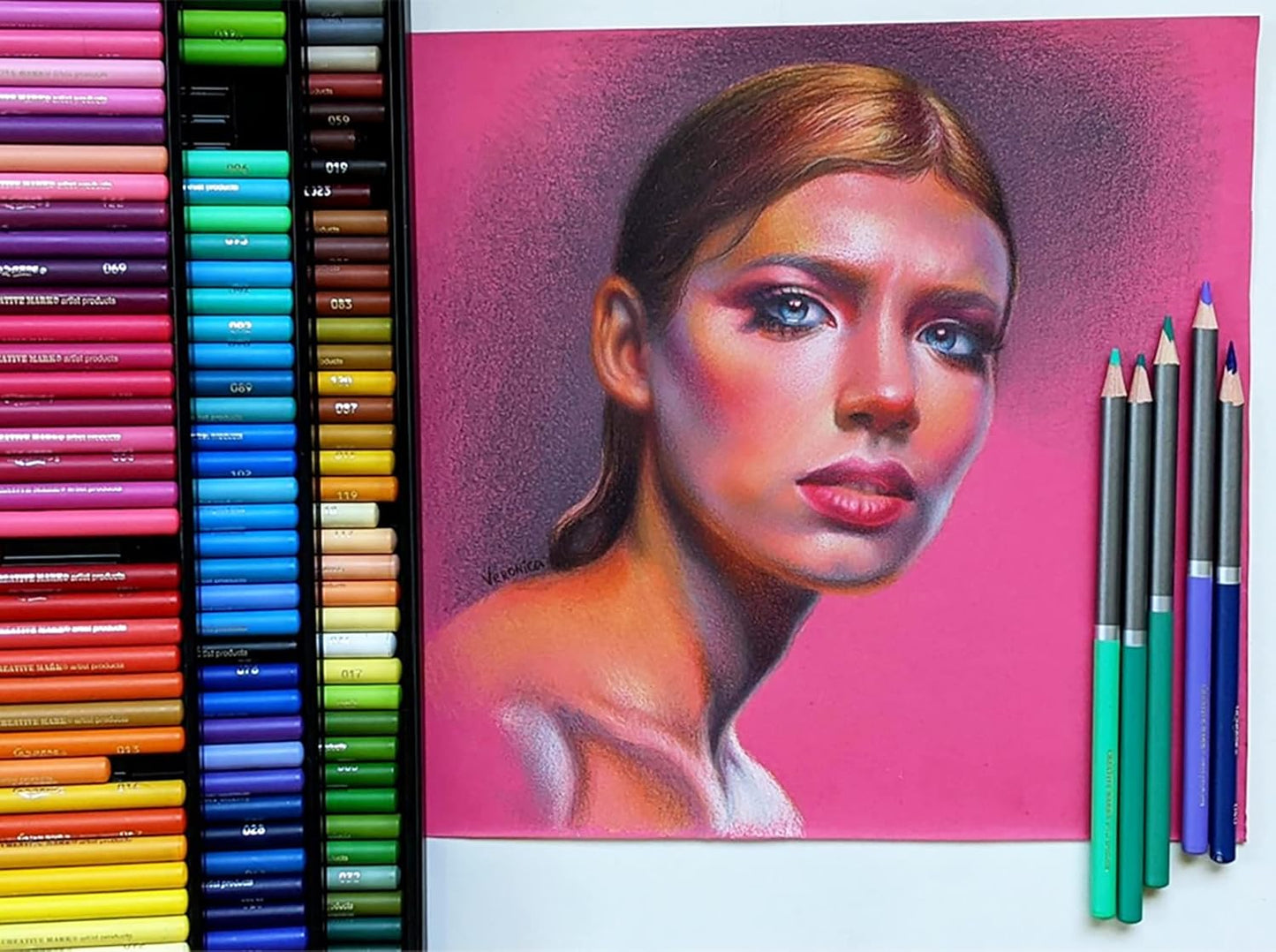 Creative Mark Cezanne Premium Colored Pencils Medium Gray 6 Pack - Highly-Pigmented Drawing Pencils - Coloring Pencils for Drawing, Blending, Coloring, and More