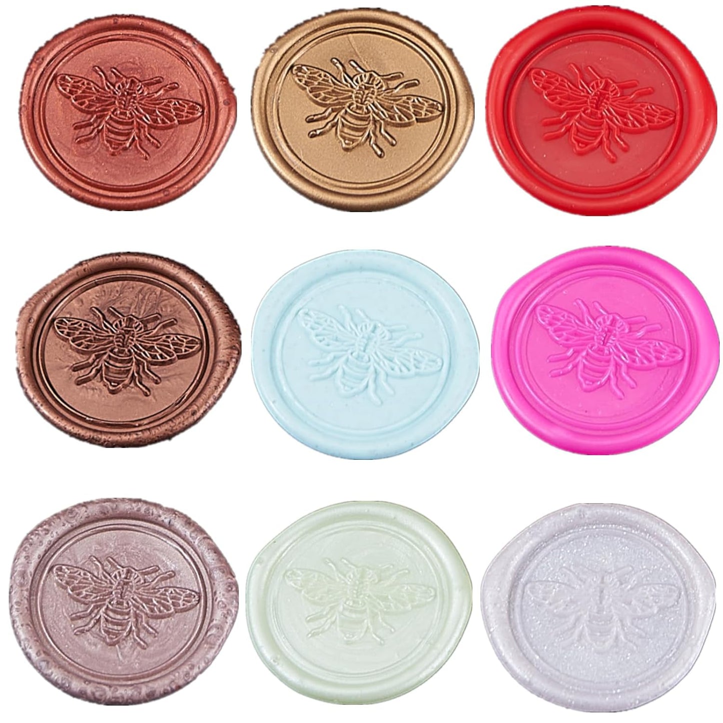 20pcs Bronze Wax Sealing Sticks, Antique Gold, for 0.28'' Glue Gun, Wax Seal Stamp, Wedding Invitations, Envelopes, Christmas Gifts