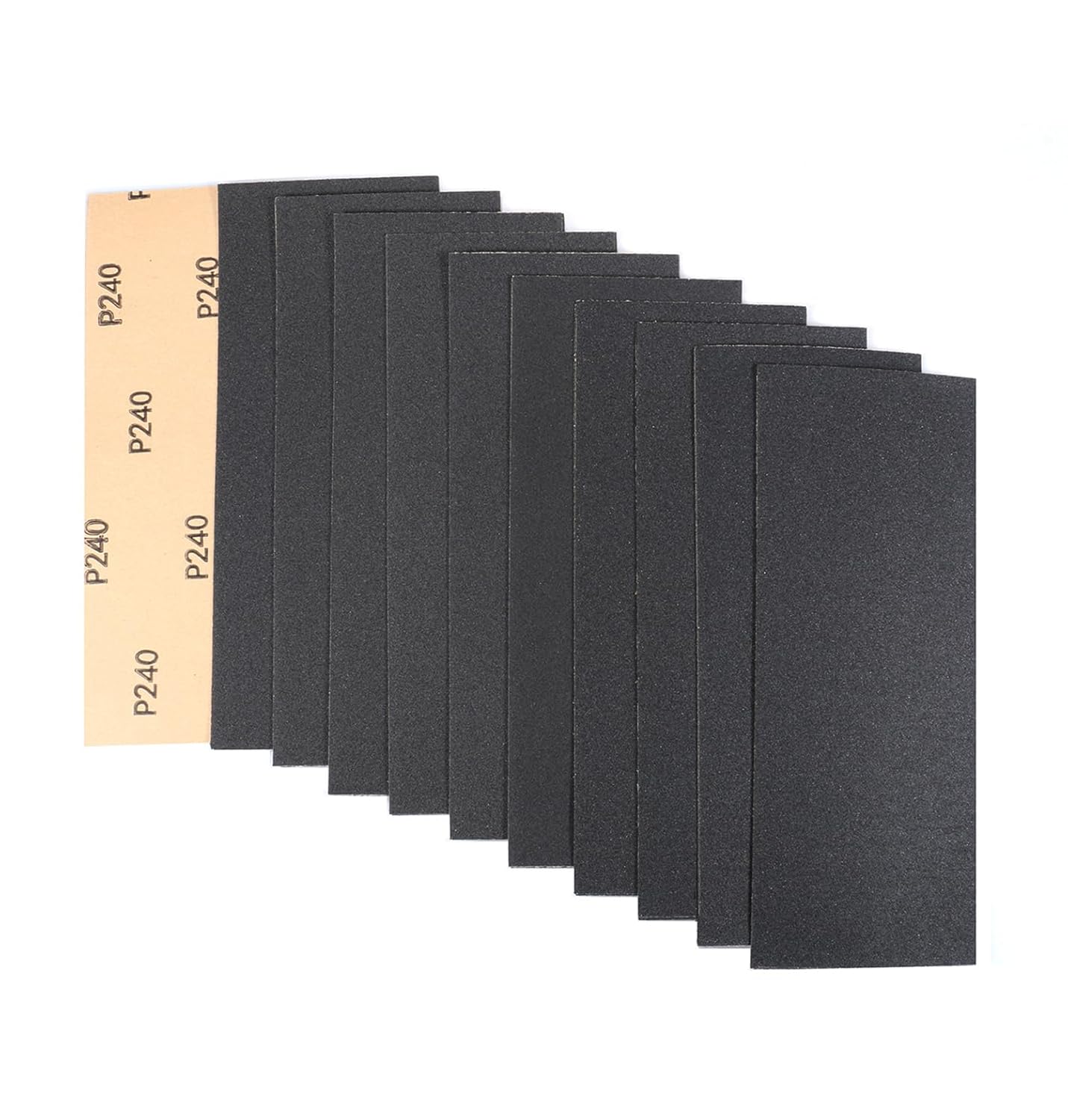 30Pcs 9 x 3.6 Inchs 240 Grit Wet and Dry Handmade Universal Sanding Sheets, Suitable for Woodworking Furniture/Automobiles/Metal/Lacquer Polishing Sandpaper