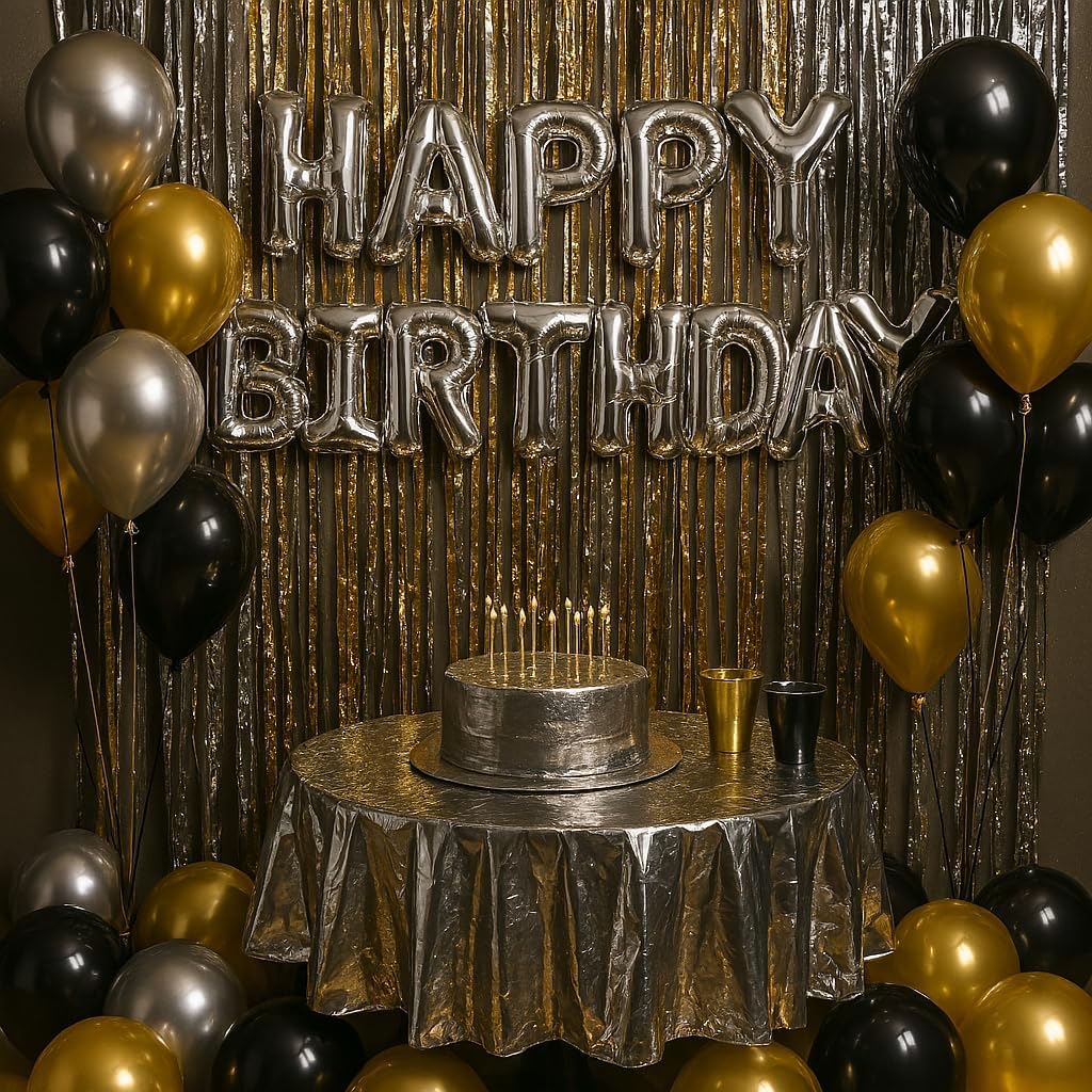 Anderson's Silver Shiny Metallic PVC Roll: 47" x 100' Flame-Resistant Event Decor for Weddings, Parties, Photo Booths, Gift Wrap, Table Covers, Backdrops, Crafts & Holiday Decorations