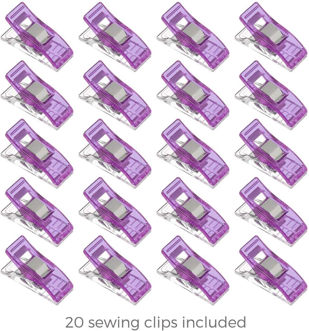 Rotary Cutter Set - Quilting Kit incl. 45mm Fabric Cutter, 5 Replacement Blades - Ideal for Crafting, Sewing, Patchworking, Crochet & Knitting (Lavender, A1 Set (36" x 24"))