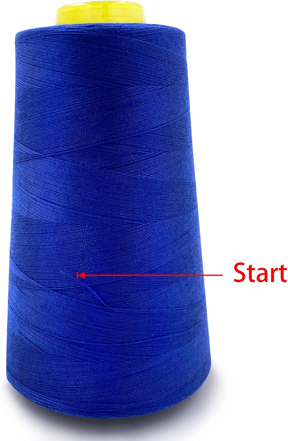 Tortoise 4 Cones of 3000 Yards Each Spool Thread for All Purpose, Quilting, Serger, Overlock Sewing Machines - 100% Polyester - Royal Blue