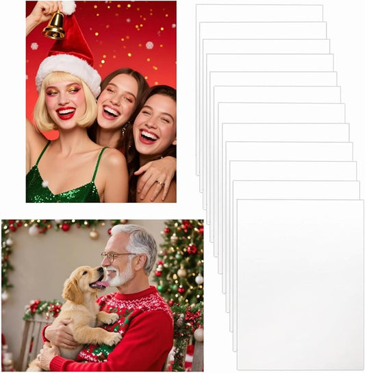 12pcs Sublimation Metal Photo Blanks 5x7 Inch - Make Your Permanent Photo Posters Signs, Sublimation Aluminum Blank for Crafters Small Businesses DIY Enthusiasts (Thickness 0.45mm)