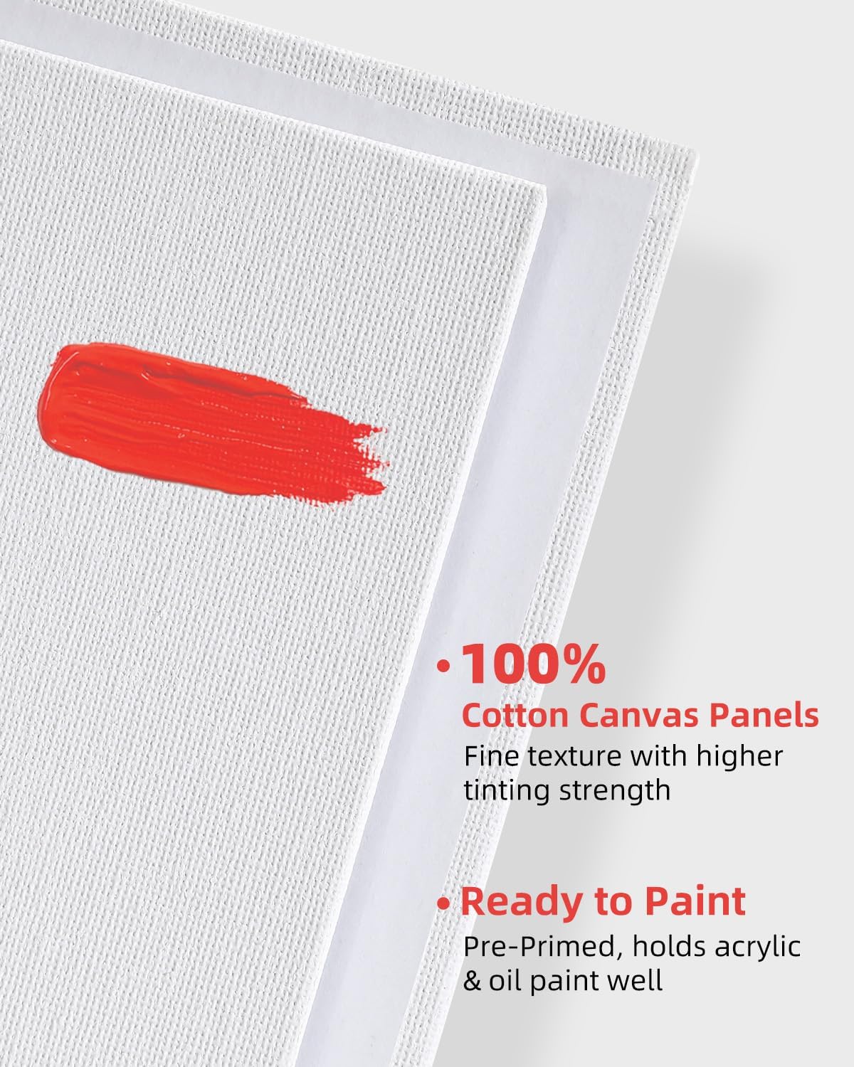 Simetufy 4 Pack 11x14 Inch Canvas Boards for Painting Blank Canvases Panels Primed Acid-Free 100% Cotton for Acrylics Oil Watercolor Tempera Paint