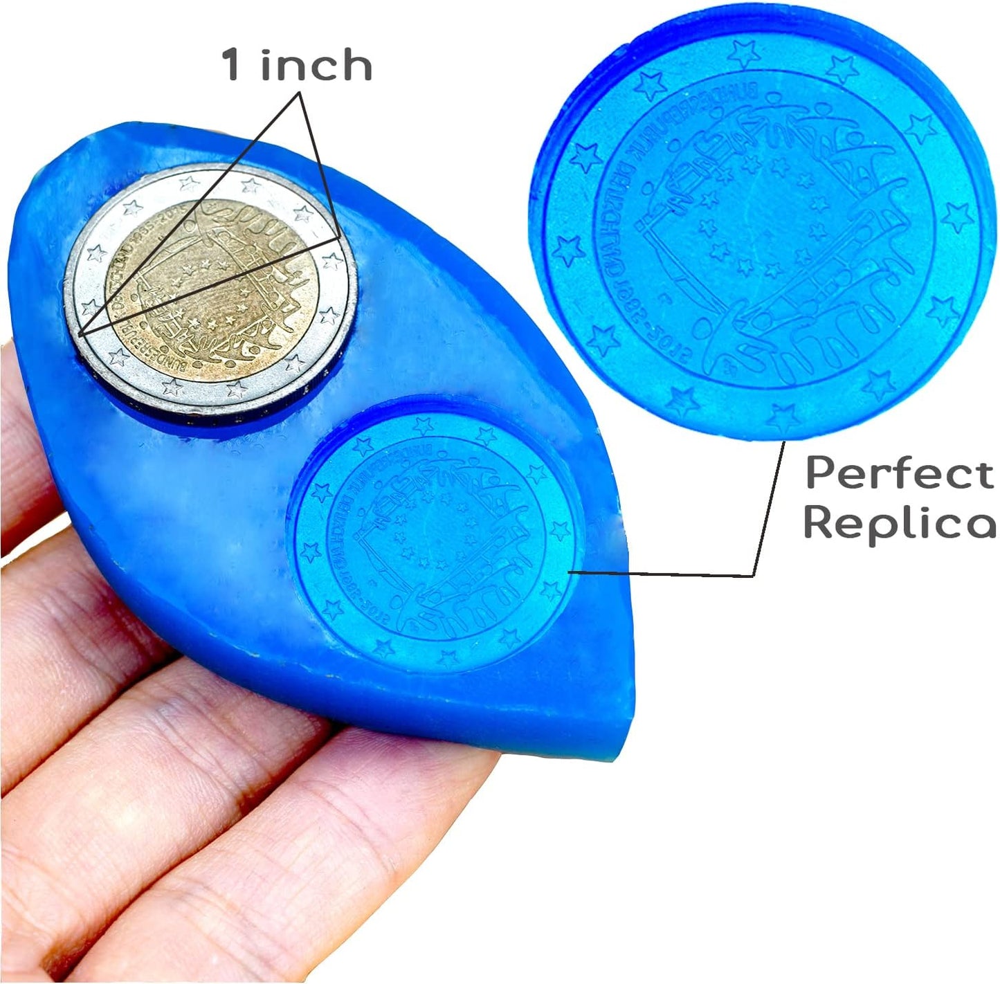 BBDINO Silicone Mold Making Kit, Liquid Silicone for Molds Making 30A Sapphire Blue, High Strength Silicon Rubber 4.4 lbs, 1:1 by Volume Ideal for Mold Casting of Resin/Jewelry/Candle/Concrete/Plaster