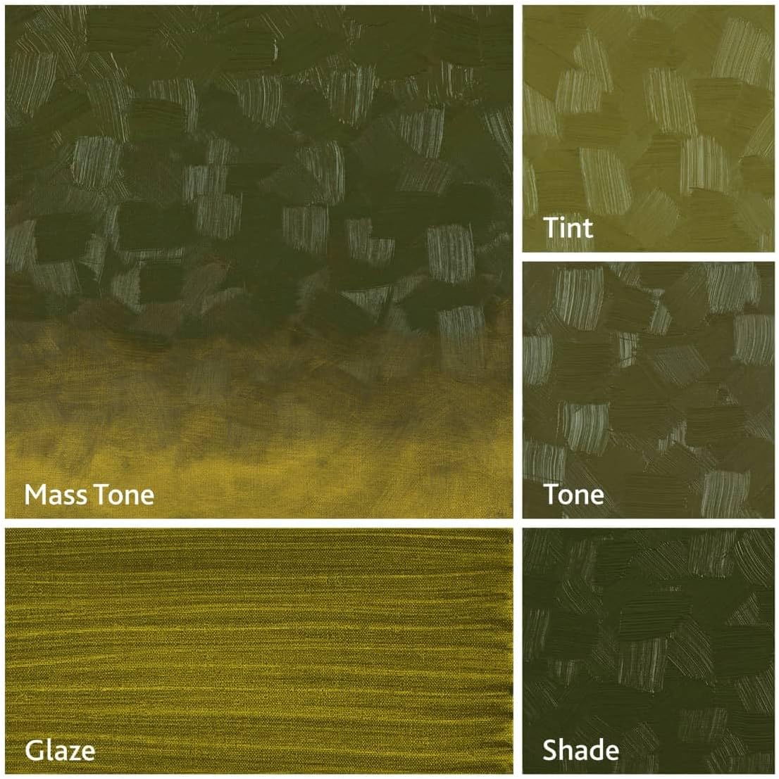 Tusc & Pine Artist Oil Paint - Olive Green, 40 ml, Non-Yellowing, Rich & Creamy Consistency, Maximum Pigment Load, Small Batch Milled Oil Paints Made in the USA for Professional Artists