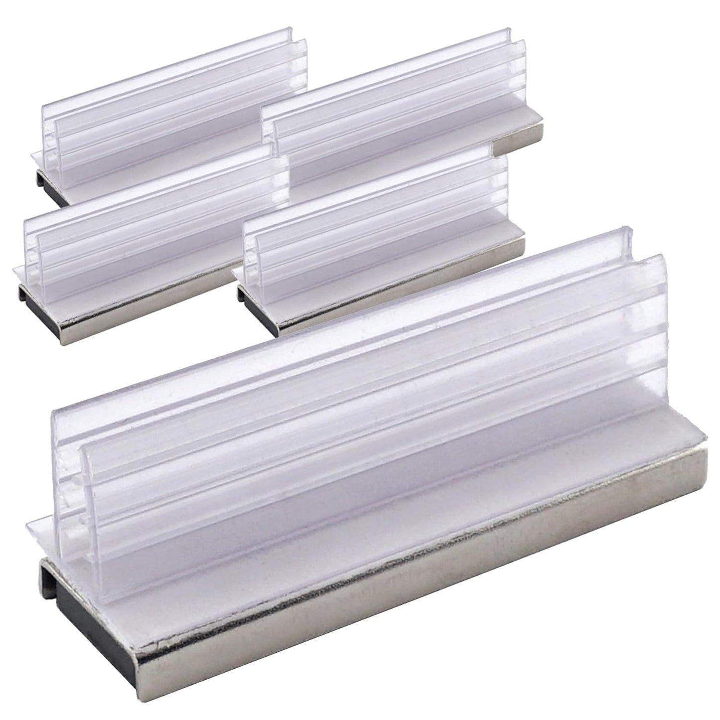 Master Magnetics Magnetic Sign Holder Pack - Magnetic Sign Holders for Door Frames, Metal Shelves, Whiteboards - Powerful Magnet - Retail EZ Grip Holder - 3" L x 1" W x 1.13" H - 5-Pack