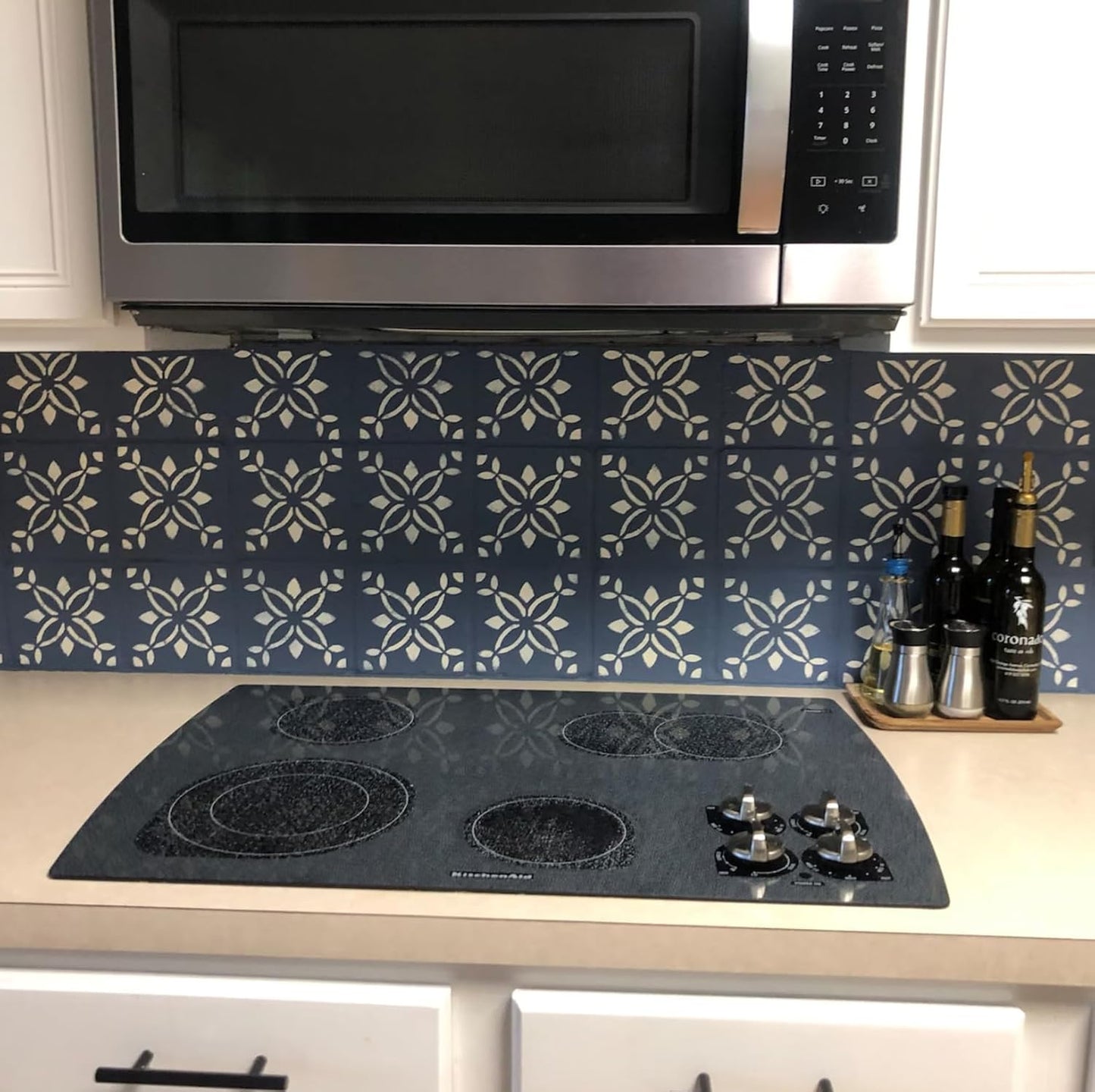 Reusable Tile Stencil 12inch Wall Stencils for Painting Large Pattern Drawing Templates for Wall Floor Home Decors