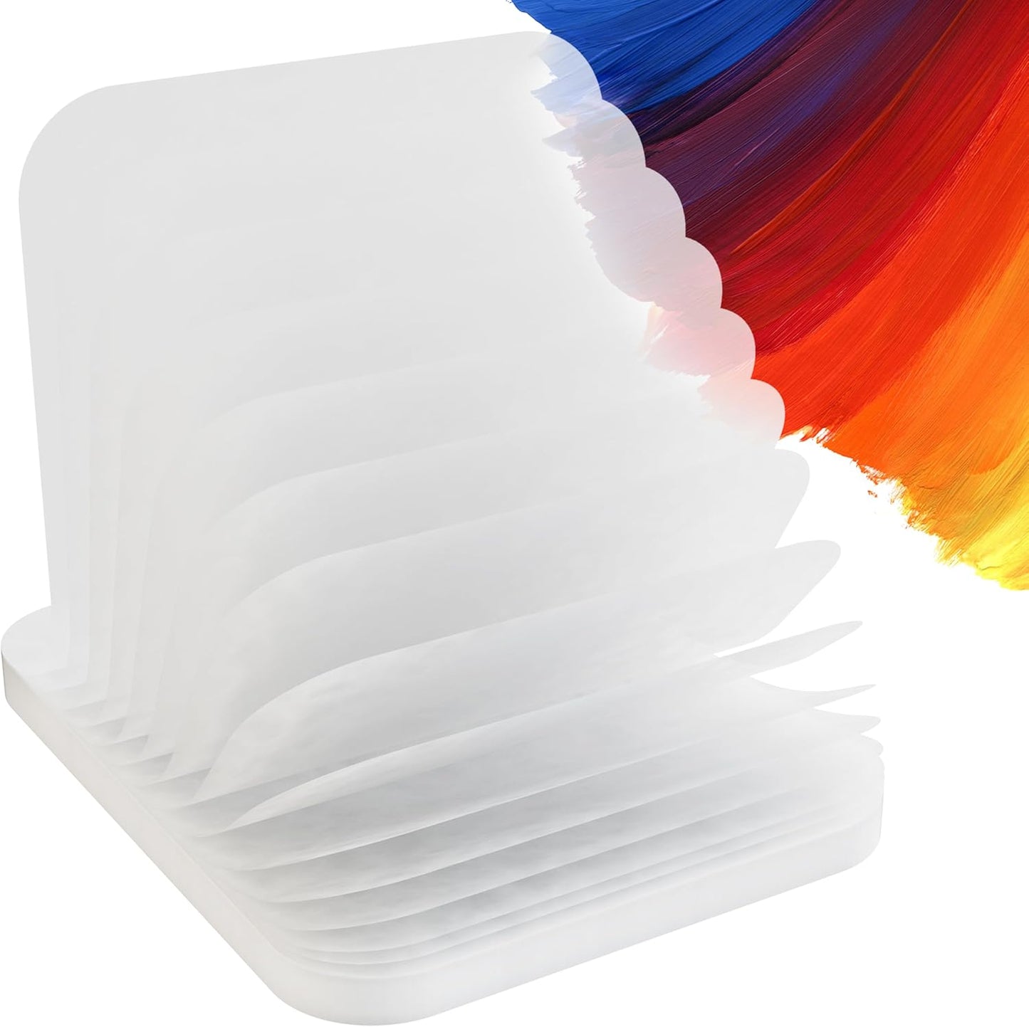 Golden Maple Wet Palette Paper, 100 Sheets Stay Wet Palette Paper Refill for Miniature & Model Painting and Acrylic Painting, DIY Craft, Keep Paint Wet Fresh, Size 8.5x5.9in