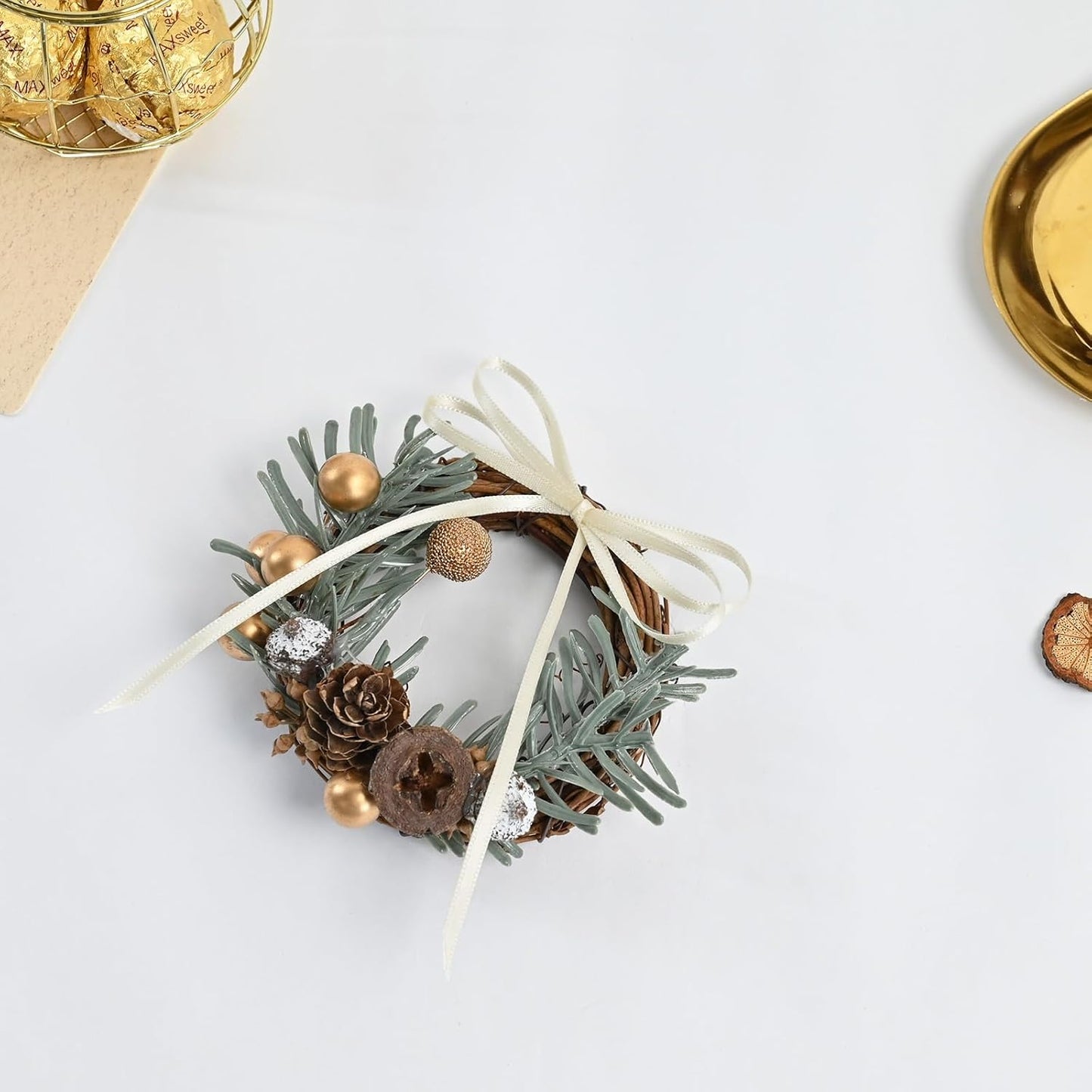 Ivory Satin Ribbon 1/8" X 50 Yards Solid Color Double Faced Ribbons Perfect for Crafts Wedding Decor Bow Making Arts Sewing and More