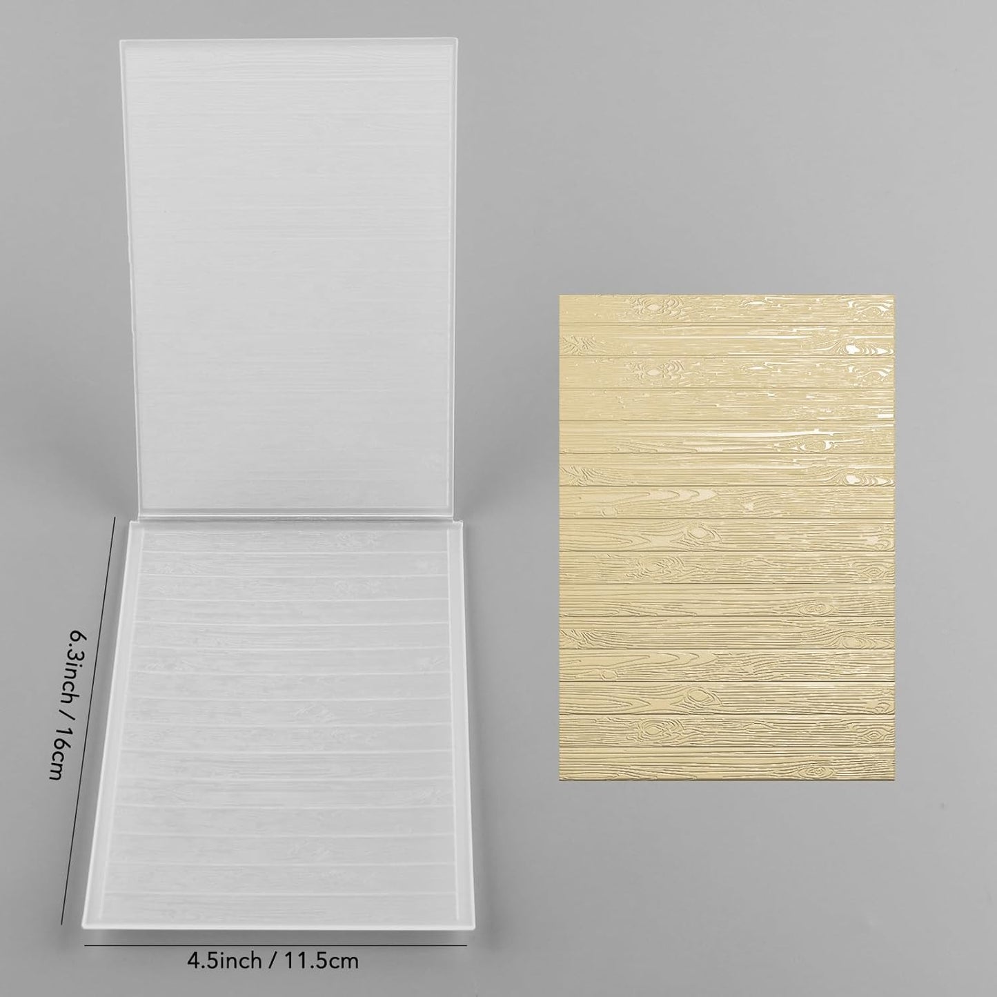 BAOFALI 3D Wood Panel Texture Theme Plastic Embossing Folders DIY Scrapbooking Photo Album Card Paper Craft Decoration for Card Making,Embossing Template Paper Card Embossing Stencil