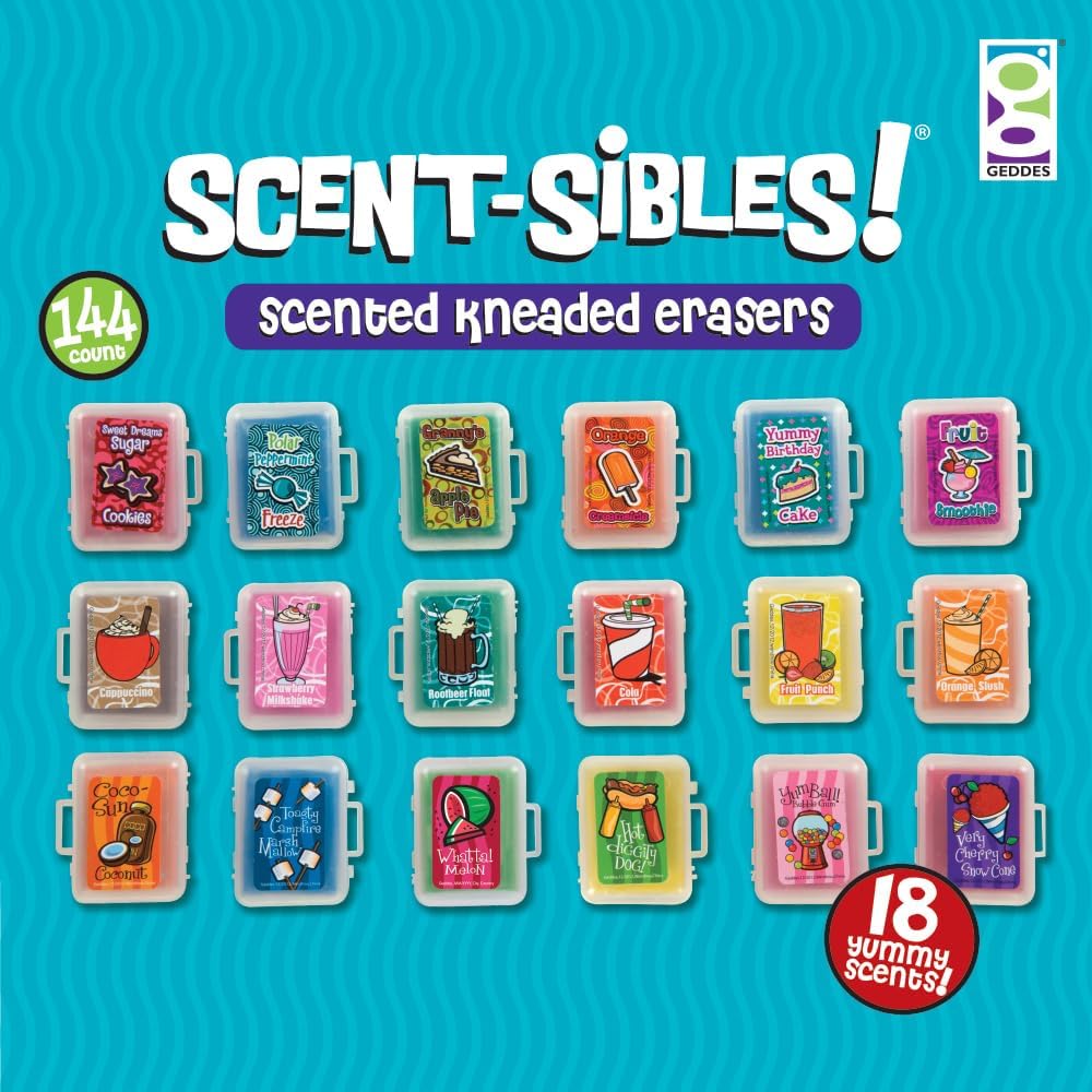 Raymond Geddes Scent-Sibles Scented Erasers for Kids (Pack of 576)