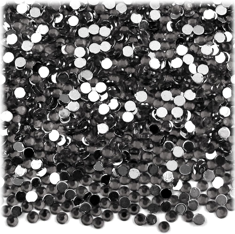 The Crafts Outlet 1,440pc Rhinestones Round 3mm (10ss) Flatback Fucshia