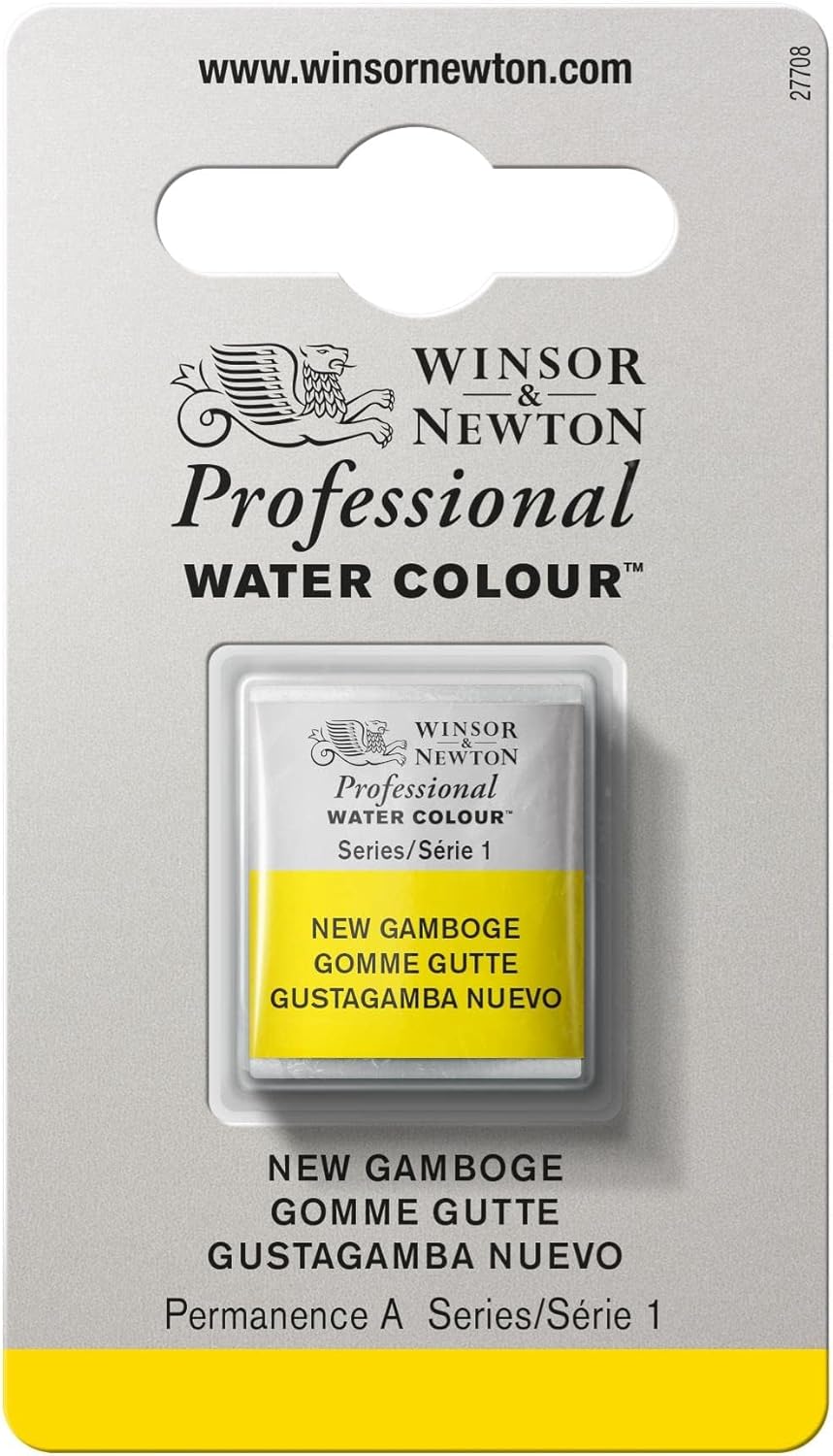 Winsor & Newton Professional Watercolor, Half Pan, New Gamboge