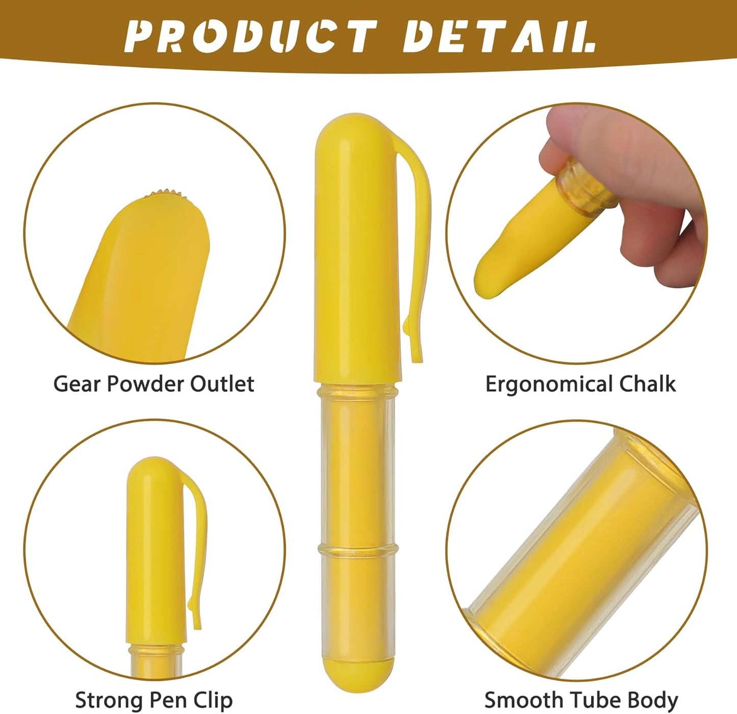 Fabric Chalk Markers for Sewing,Quilting,Crafting|Erasable Tailor Chalk|Work on Various Fabrics|Dosing Wheel Drawing Precise Line(2pk Yellow,White professional tailors chalks pencil&1Ruler)