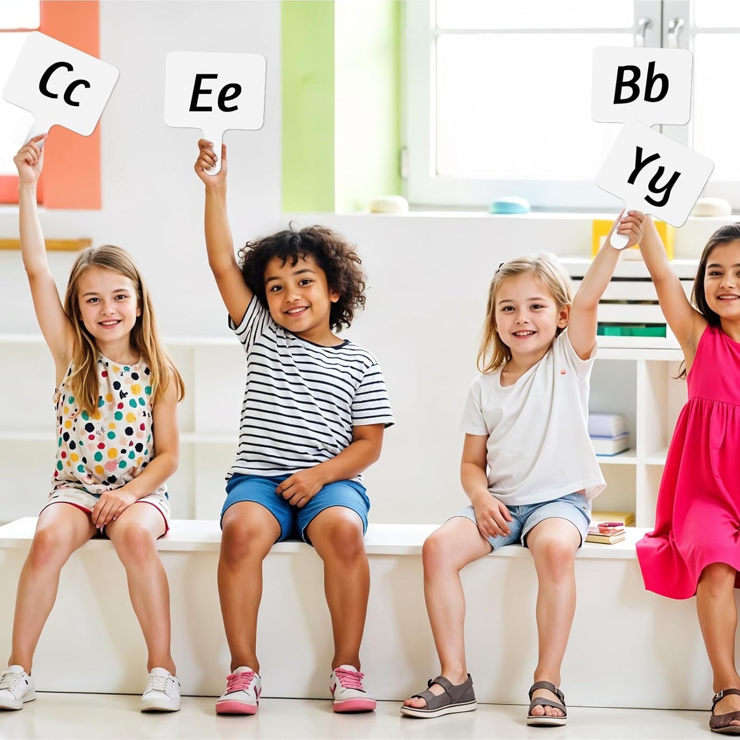 10 Pcs Dry Erase Answer Paddles 10x8 Inch Handheld White Boards Mini Double Sided Dry Erase Signs Small Auction Paddles for Students Teachers Office Classroom Meeting Voting Family Games Party