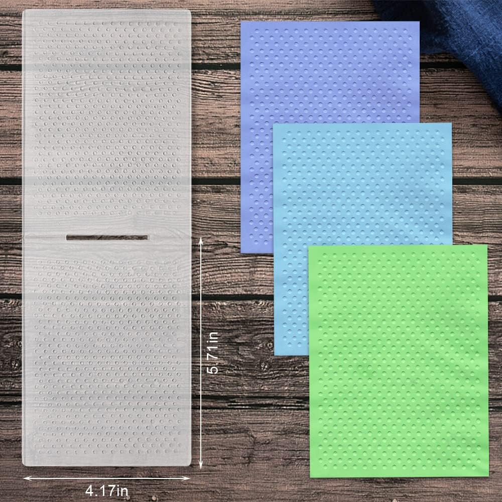 3-D Textured Impressions Dots Embossing Folder, Background Plastic Embossing Folder Template for Card Making Scrapbooking Paper Craft Album Stamps DIY Décor